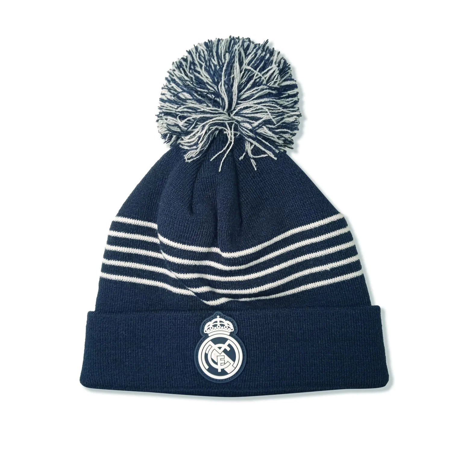 Gorro Pompón Azul Marino Real Madrid