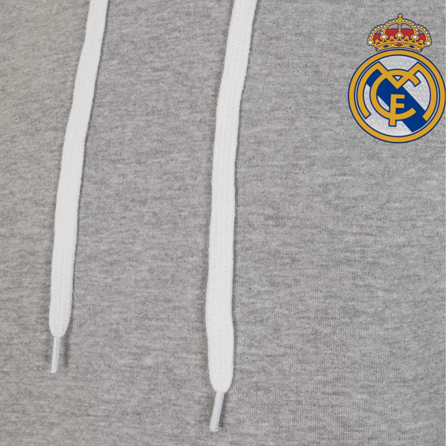 Sudadera Capucha Gris Claro Hombre Escudo Color Essentials - Image 4