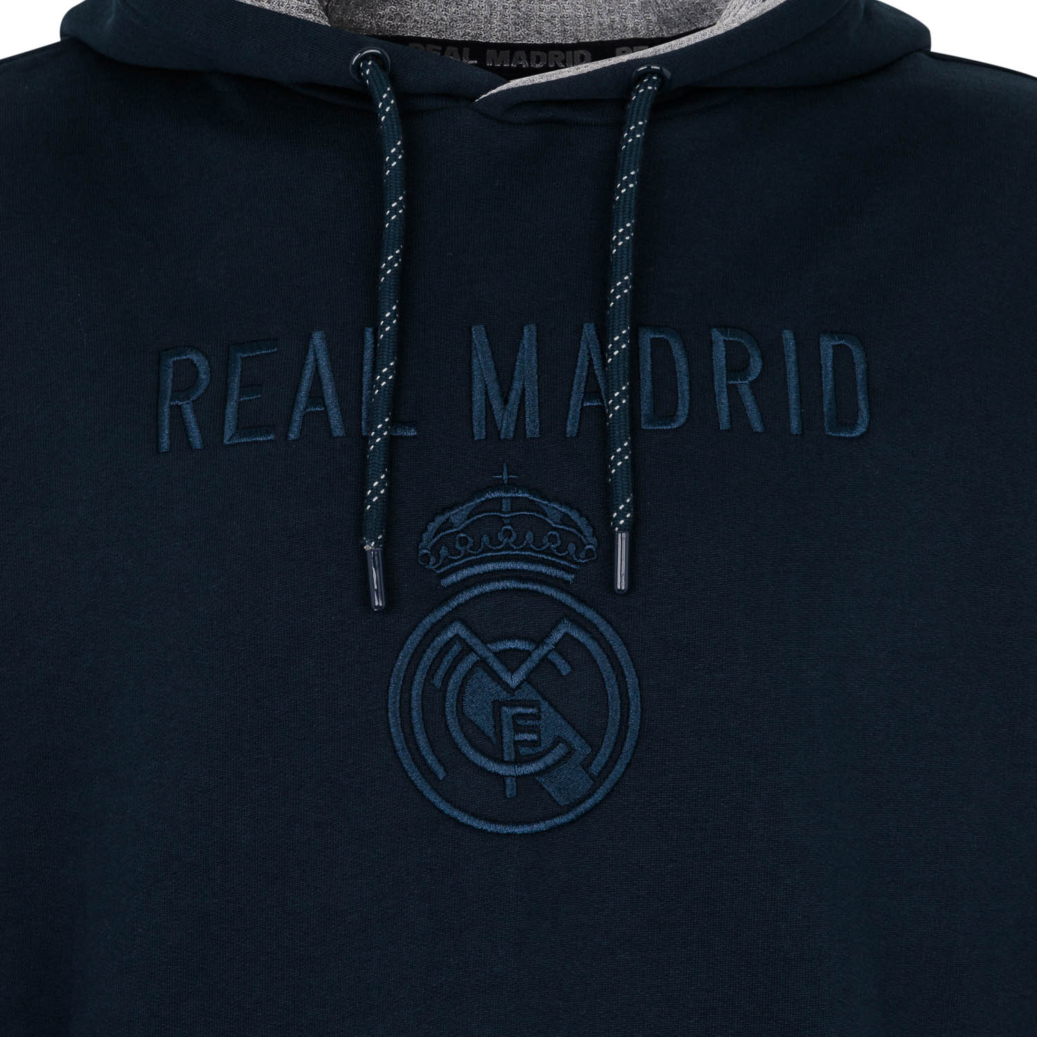 Sudadera Capucha Tonal Hombre Azul Marino Real Madrid - Image 3