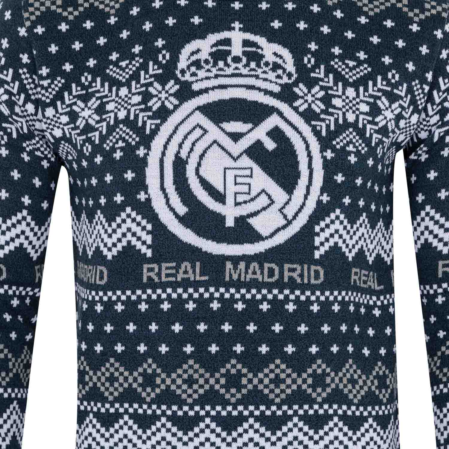 Jersey Navideño Escudo Azul Marino/Gris - Image 4