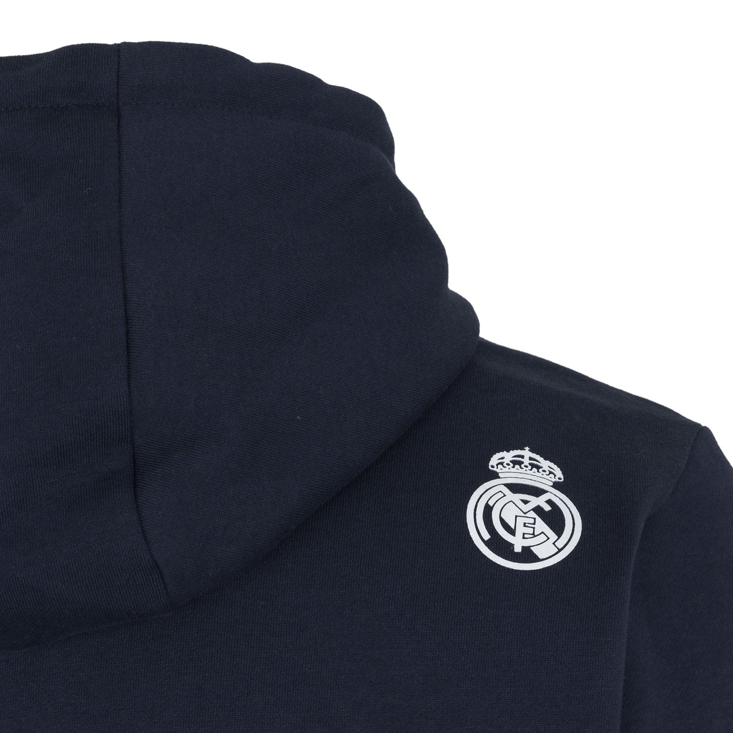 Sudadera Capucha Hombre Texto Azul Marino/Blanco - Image 4