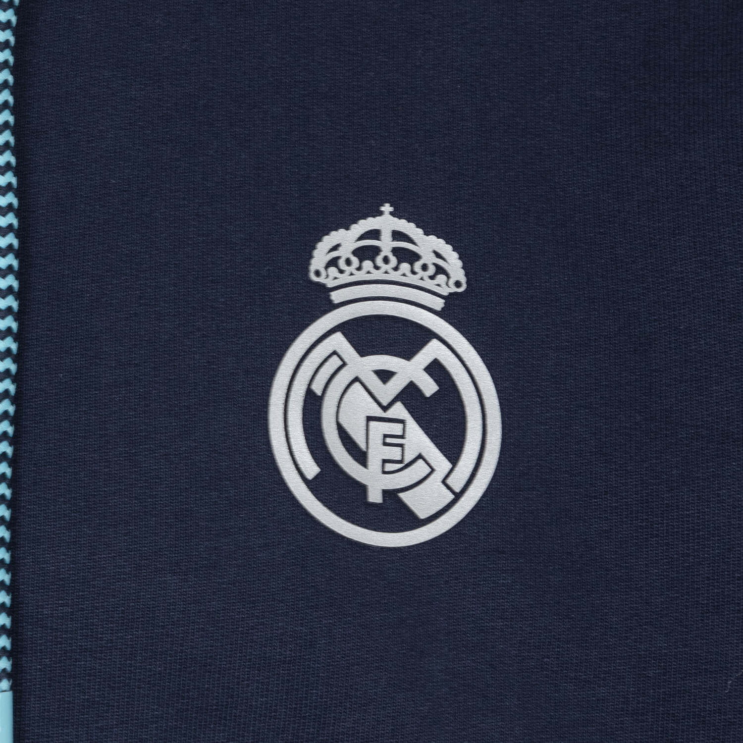 Bernabéu Neon Lights Sudadera Hombre Capucha Cremallera Azul - Image 4