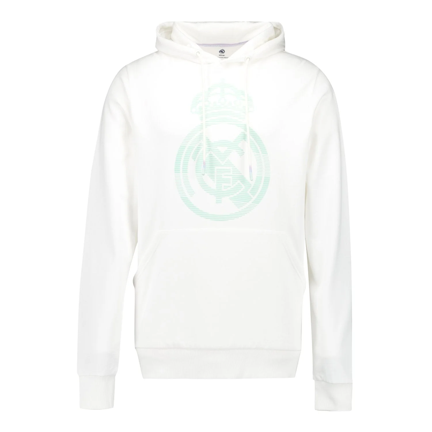 Sudadera de Capucha Hombre Escudo Real Madrid Blanco