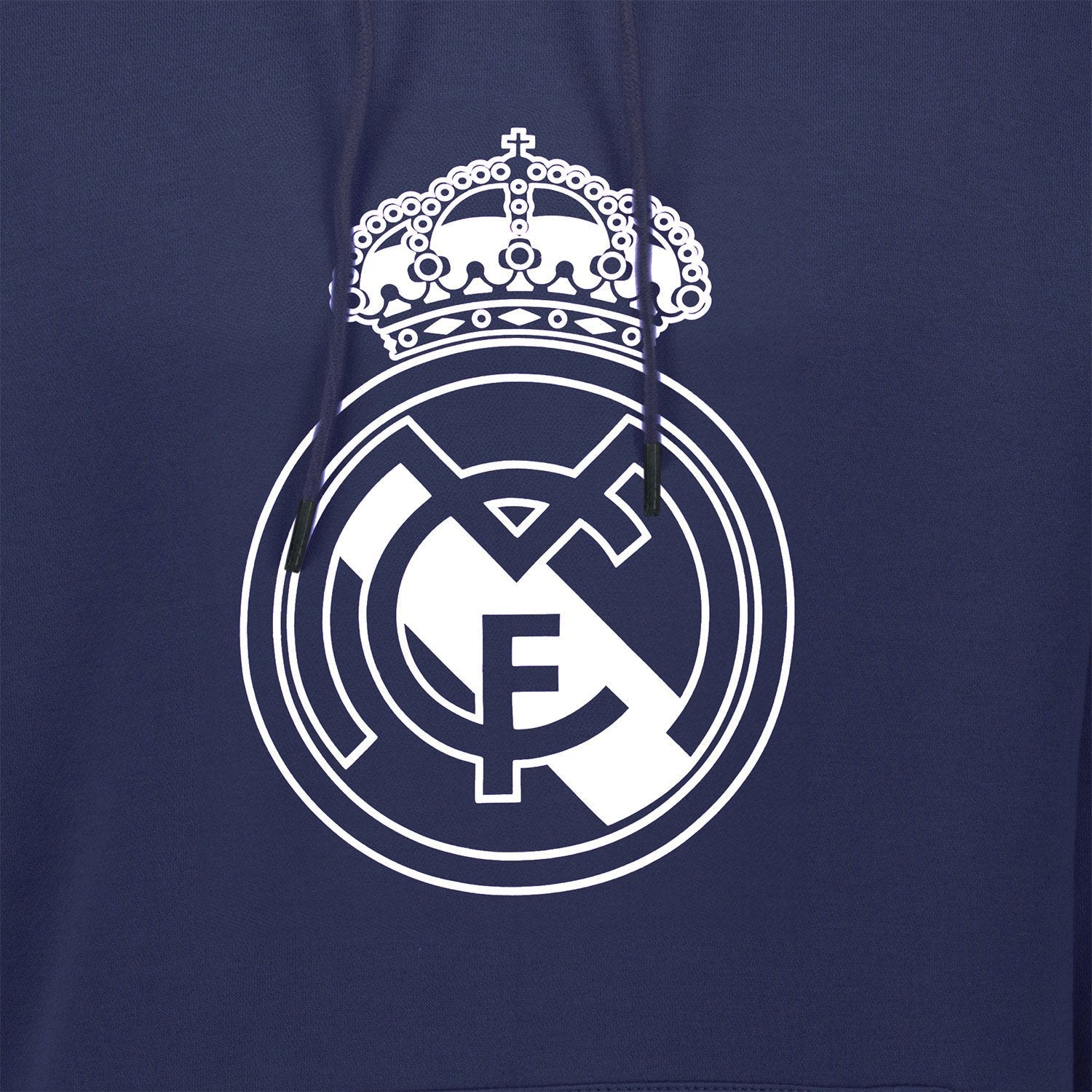 Sudadera Capucha Hombre Color Crest Azul Marino Real Madrid - Image 4