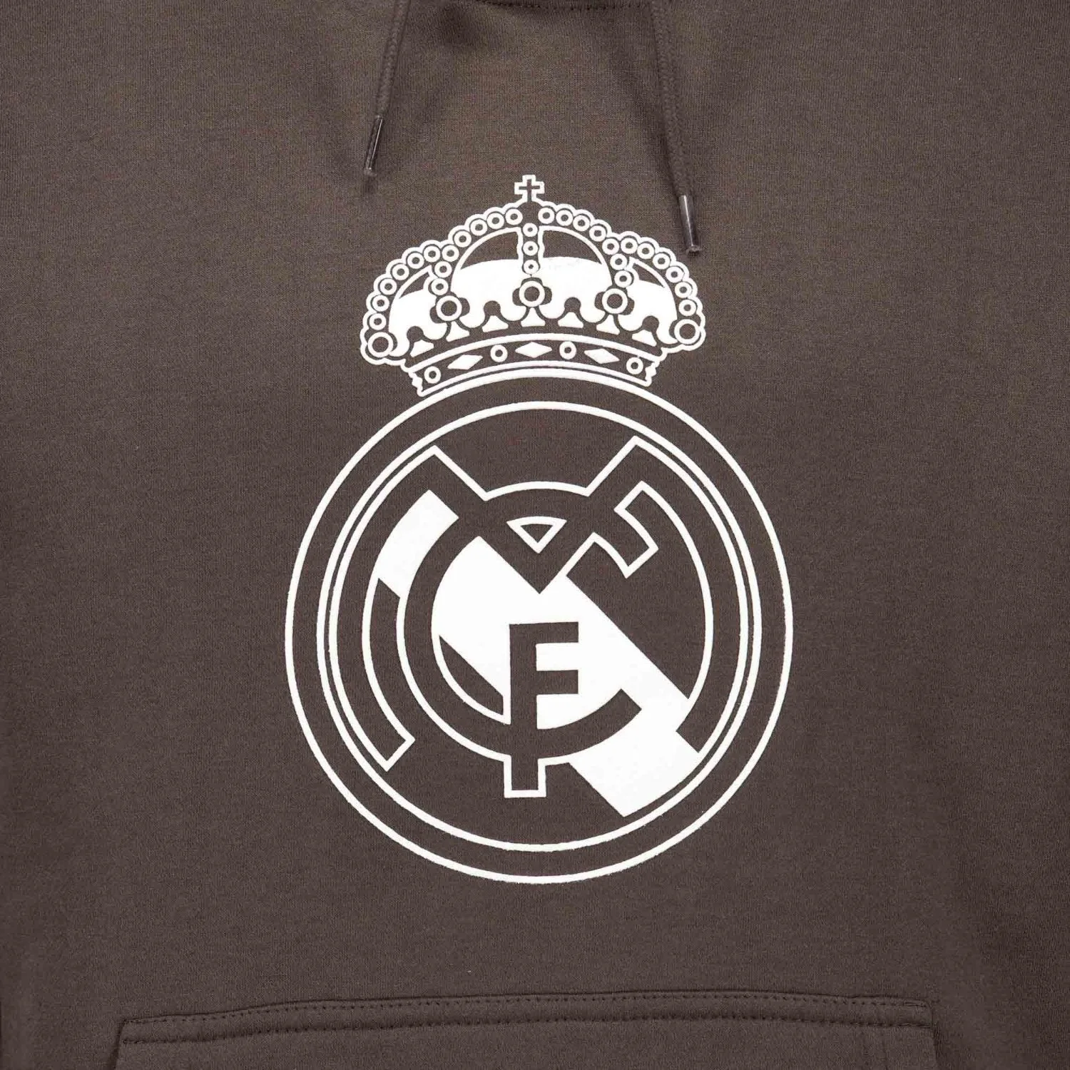 Sudadera Capucha Hombre Color Crest Marrón Oscuro Real Madrid - Image 5
