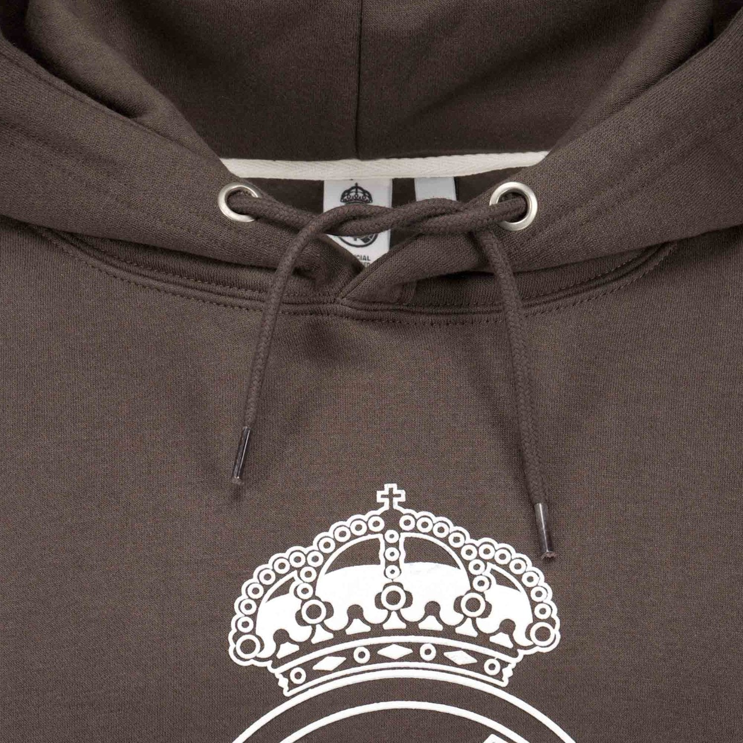 Sudadera Capucha Hombre Color Crest Marrón Oscuro Real Madrid - Image 6