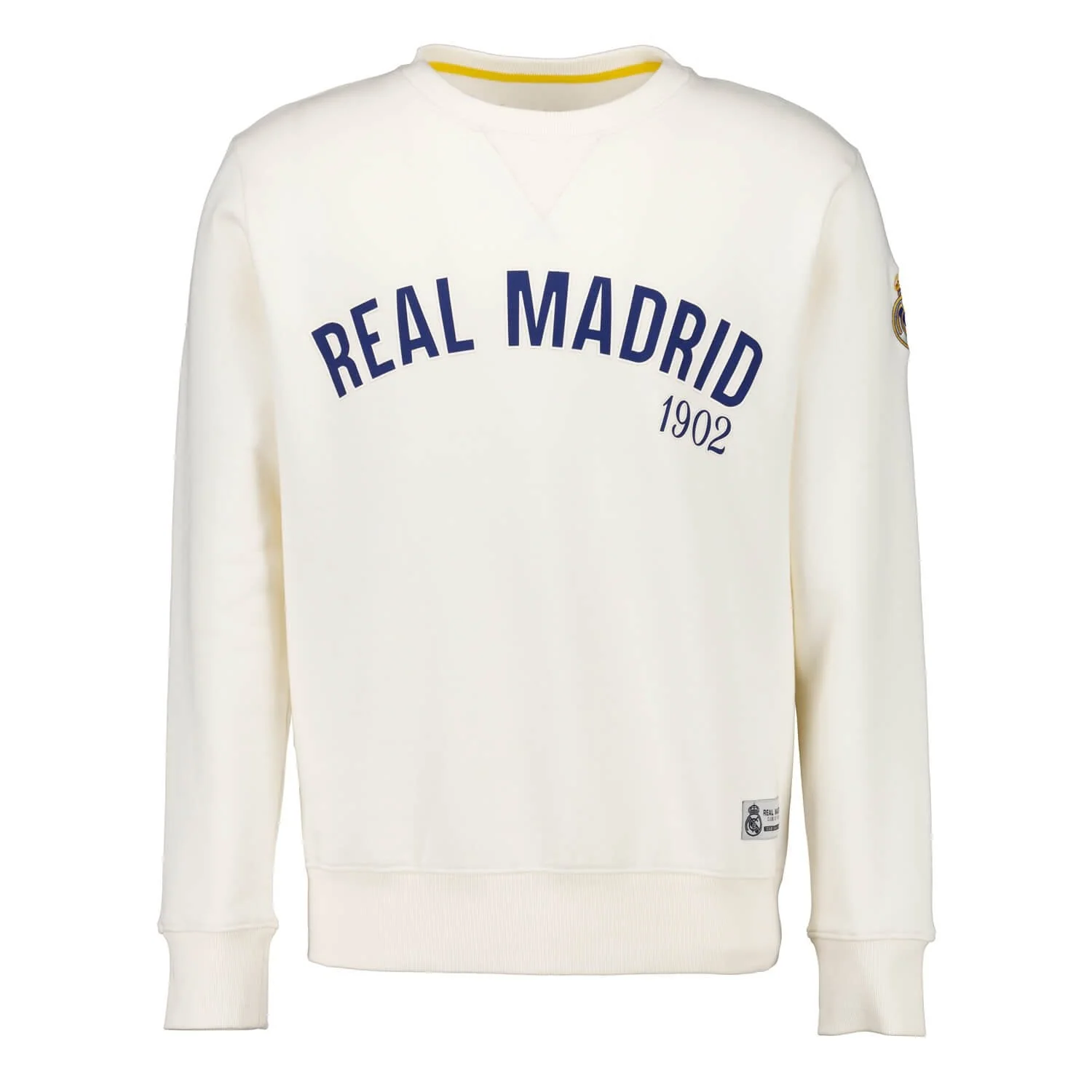 Sudadera Hombre Baseball Blanca Real Madrid