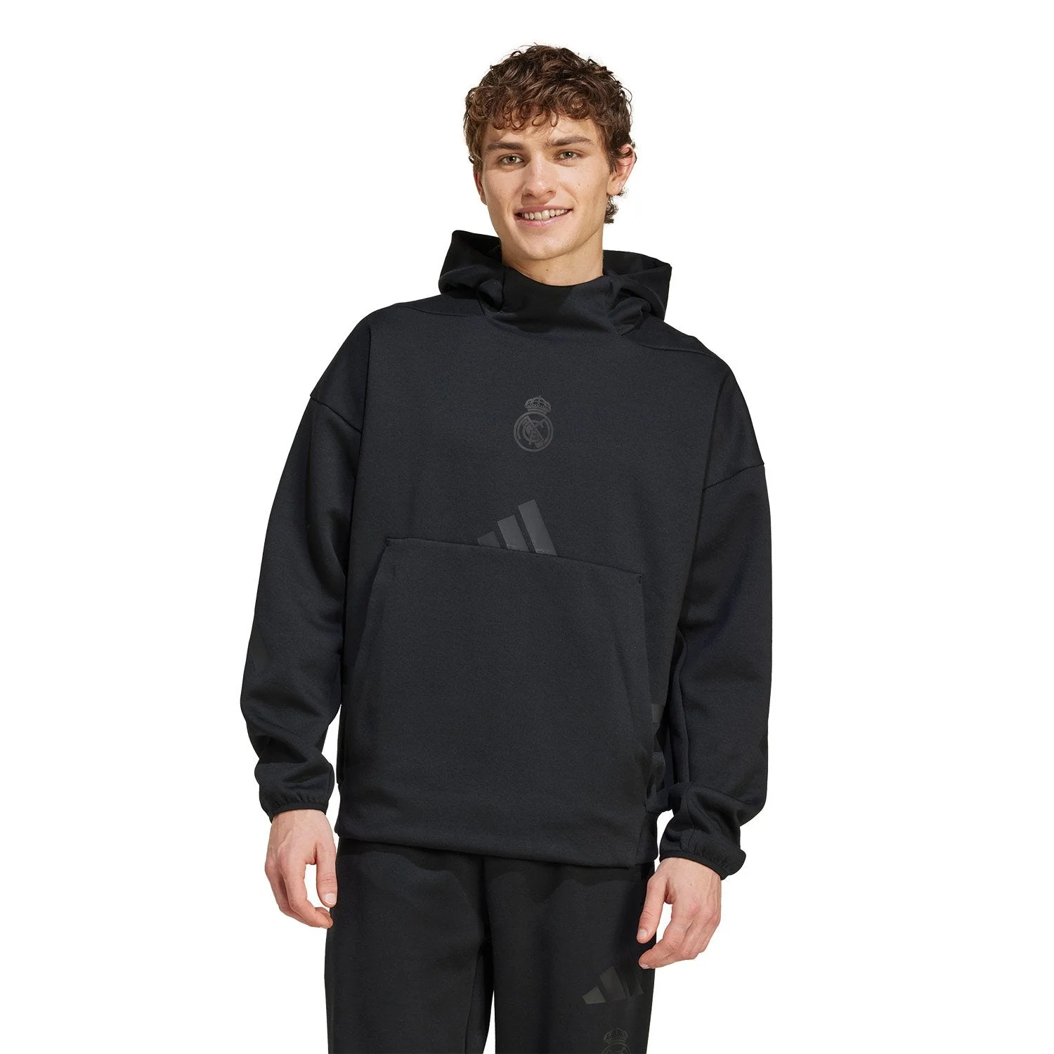 Sudadera Capucha Hombre adidas Real Urban Negra - Image 2
