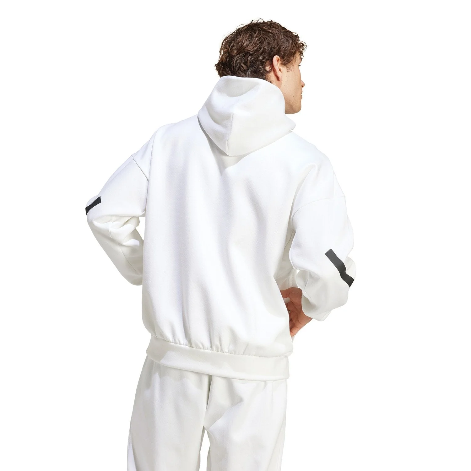 Sudadera con capucha Hombre adidas Real Urban Blanca - Image 3