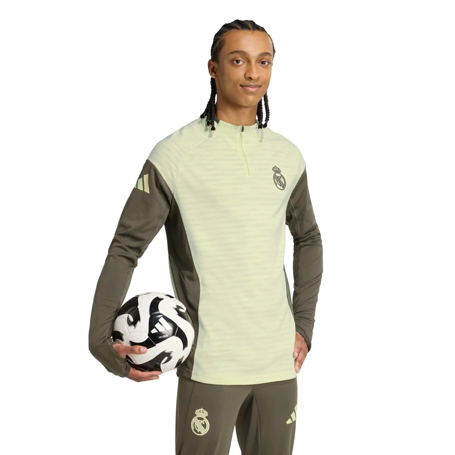 Sudadera Pro Hombre adidas Entrenamiento 25/26 Verde Lima - Image 3