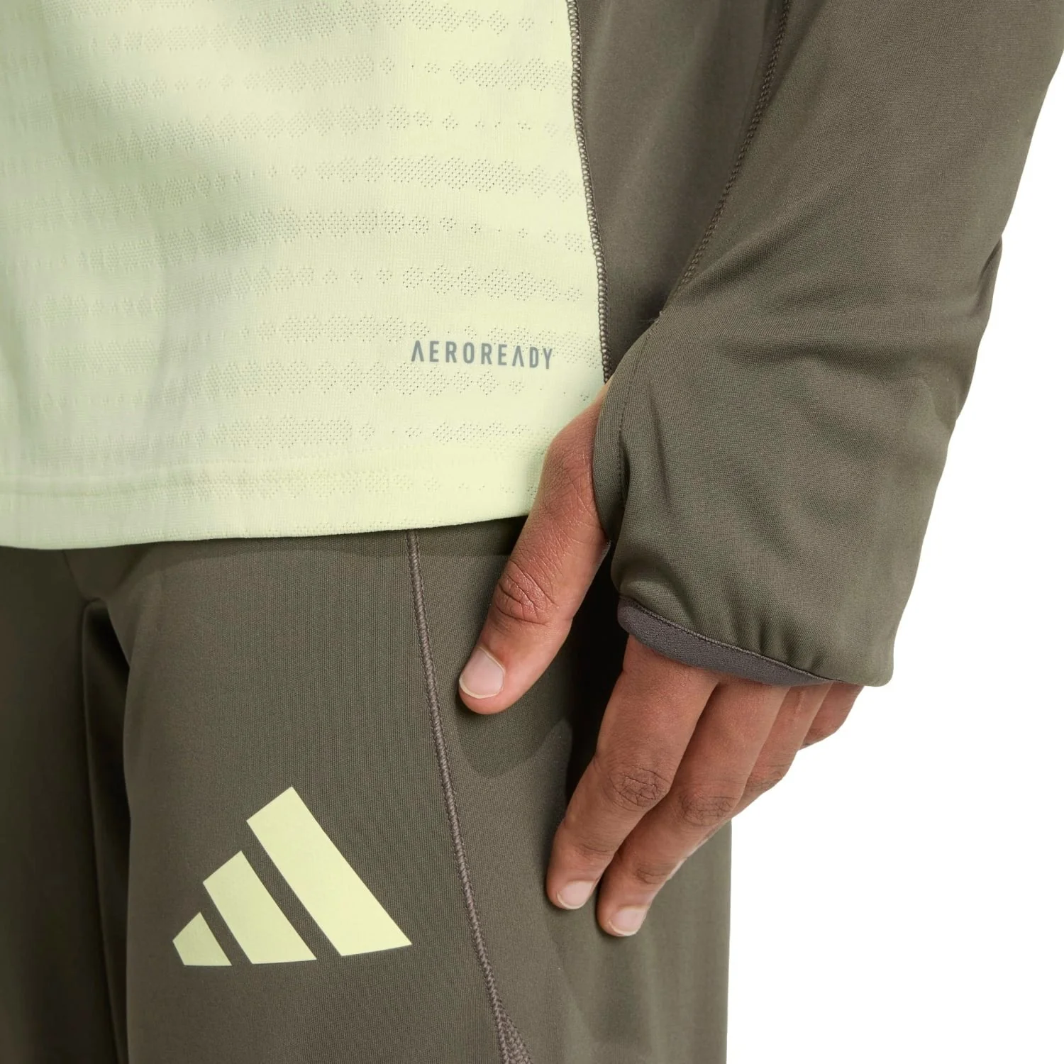 Sudadera Pro Hombre adidas Entrenamiento 25/26 Verde Lima - Image 7