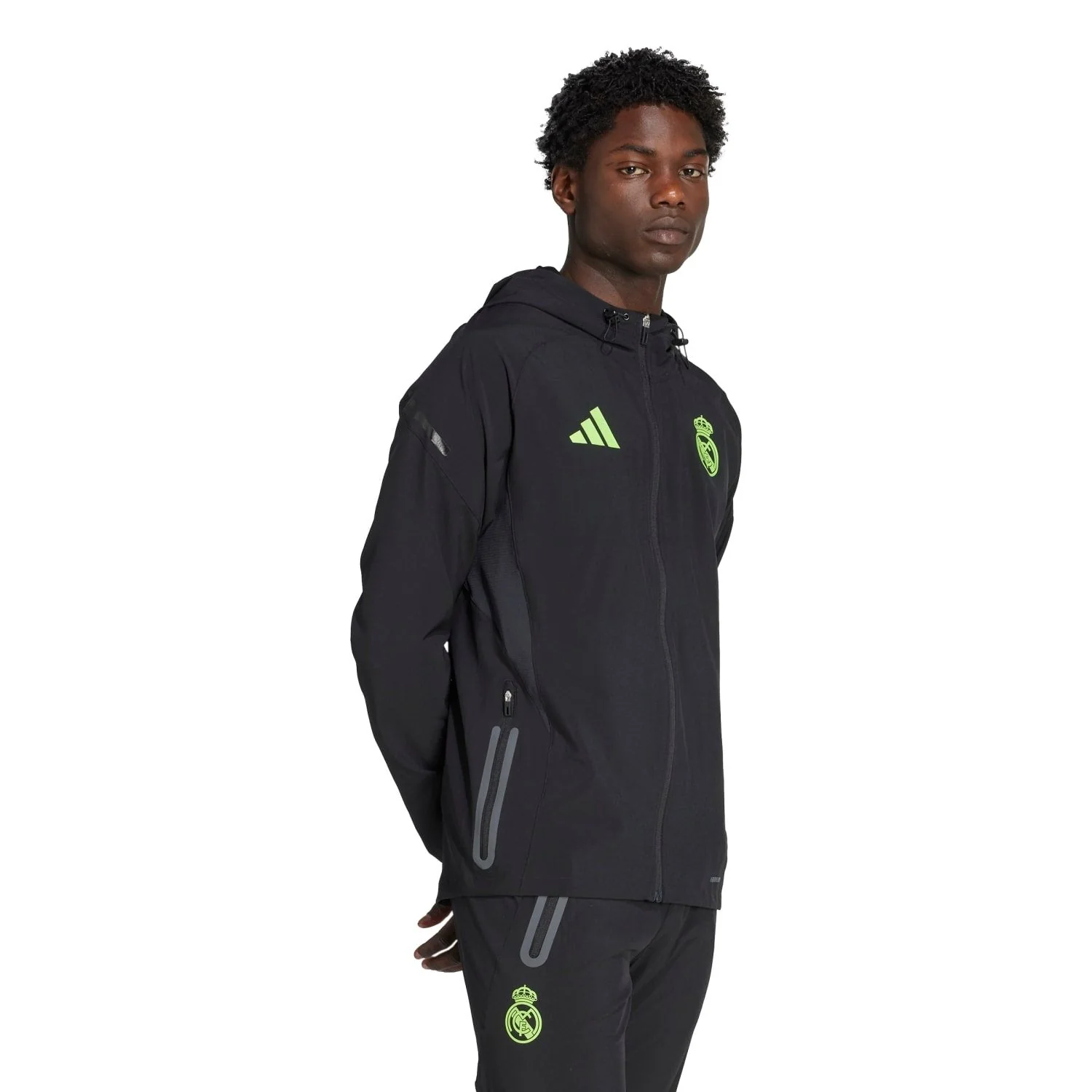 Chaqueta Hombre adidas Tiro Vis Tech Pro Negro/Verde Lima - Image 6