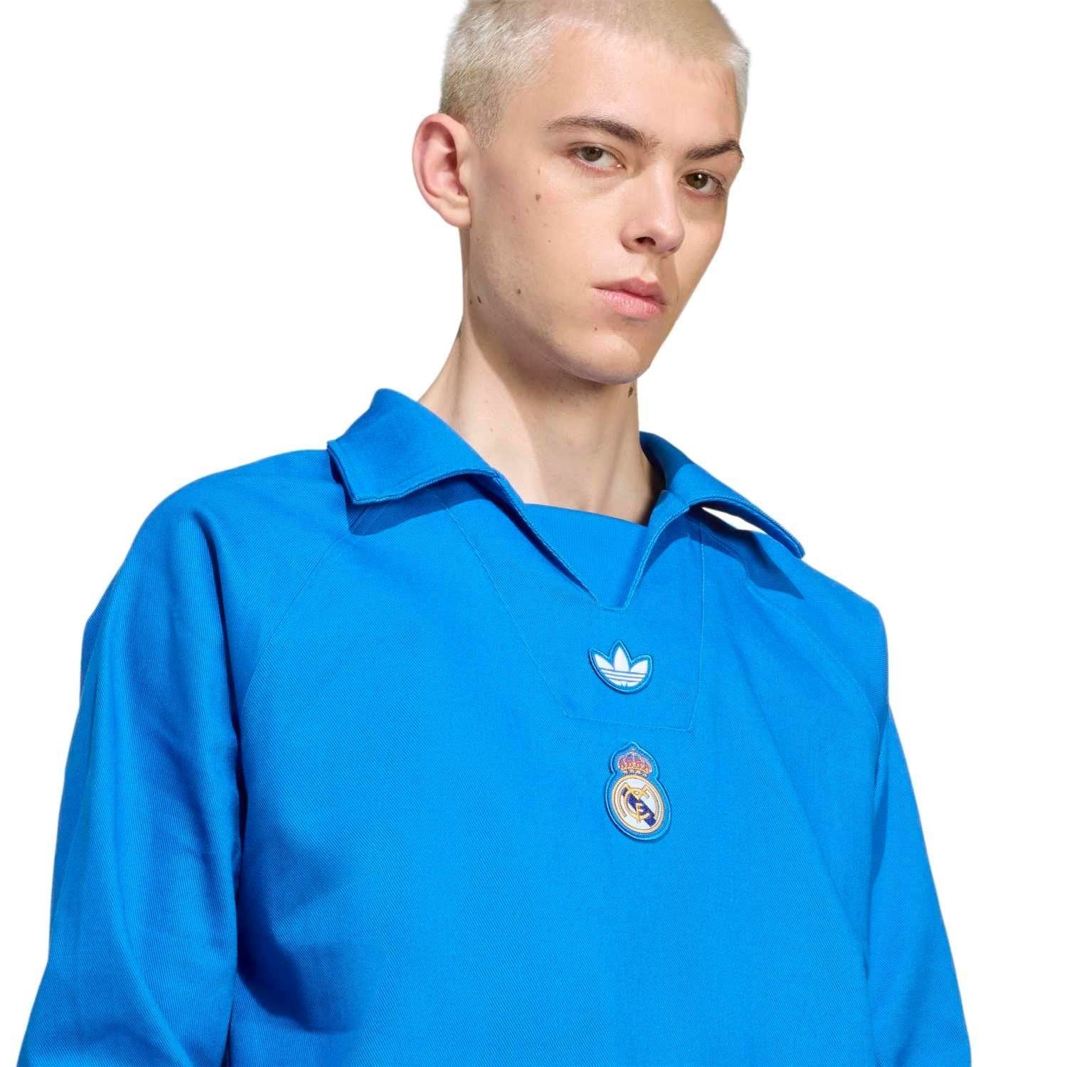Polo Manga Larga Hombre adidas Originals Terrace Icons Azul 25/26 - Image 3