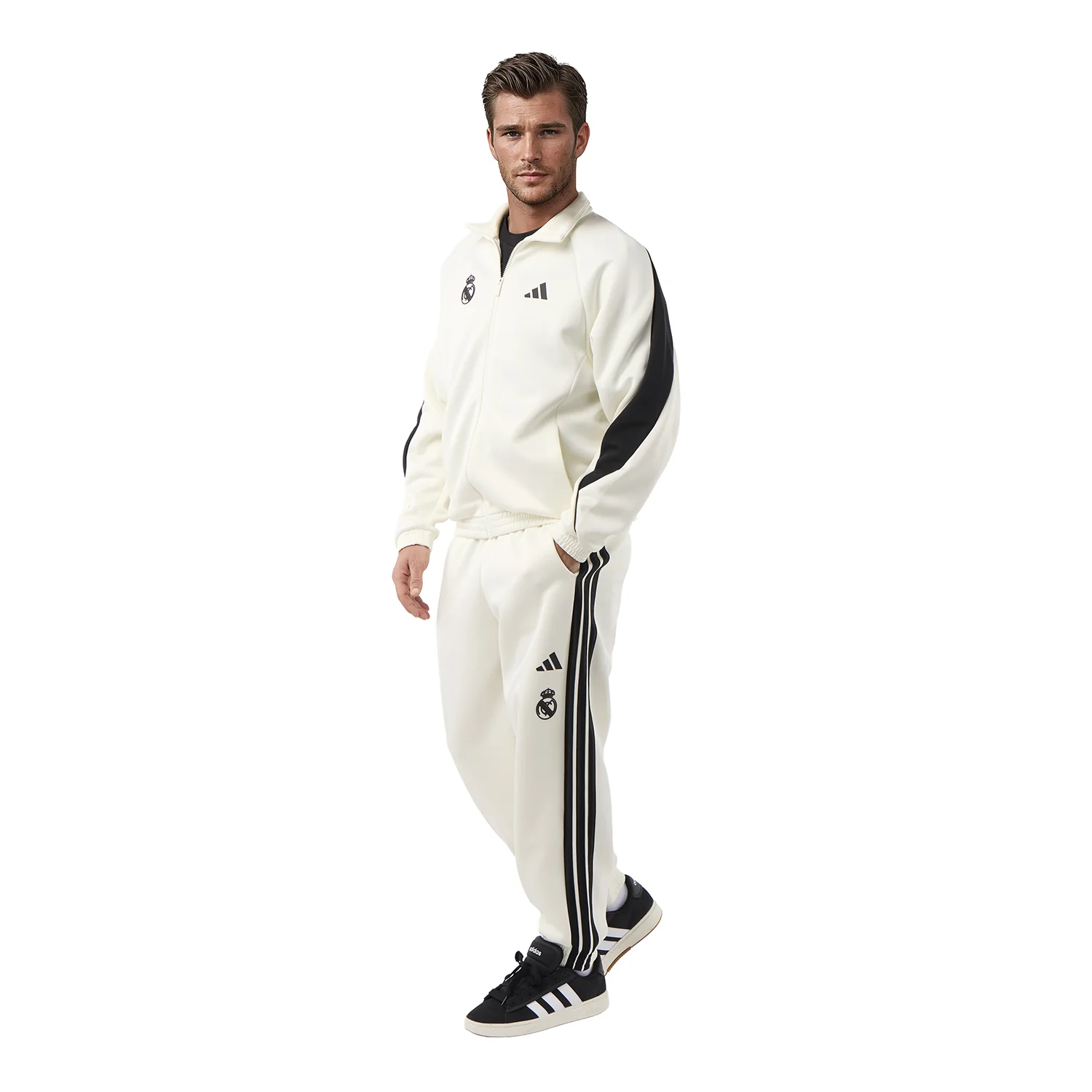 Chaqueta Chándal Hombre adidas Stadium Blanco - Image 7