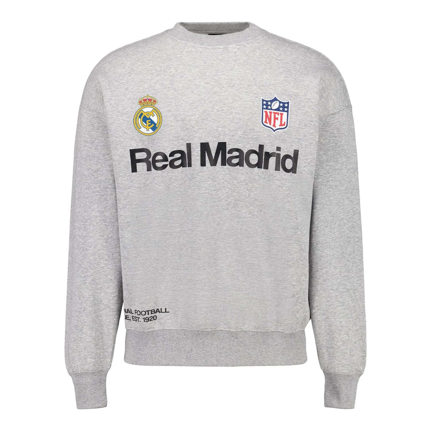 Sudadera Hombre Real Madrid x NFL Gris