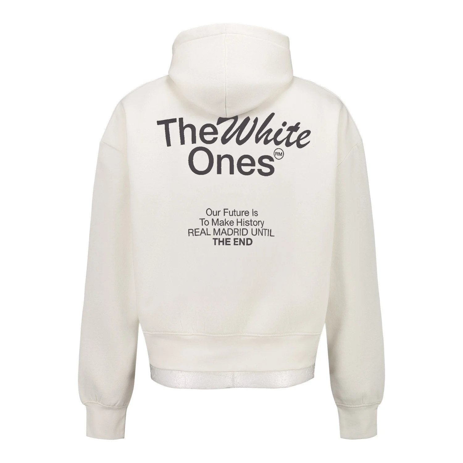 Sudadera Capucha Hombre The White Ones Texto Blanca