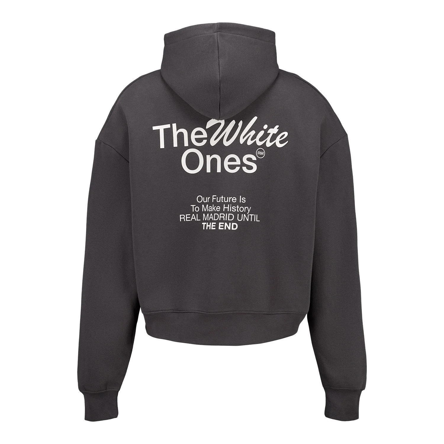 Sudadera Capucha Hombre The White Ones Texto Negra
