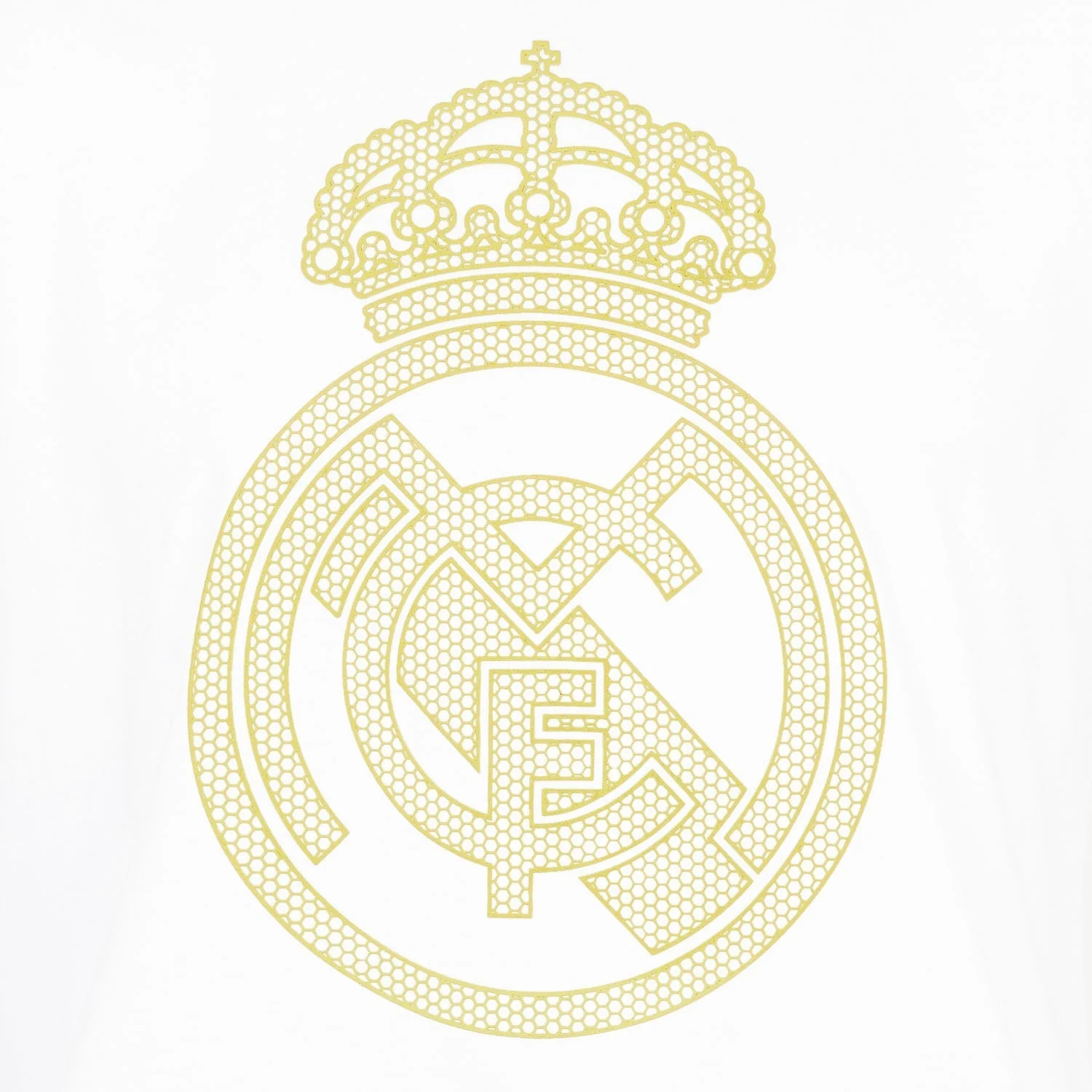 Camiseta Escudo Hombre Blanca/Lima Real Madrid - Image 4