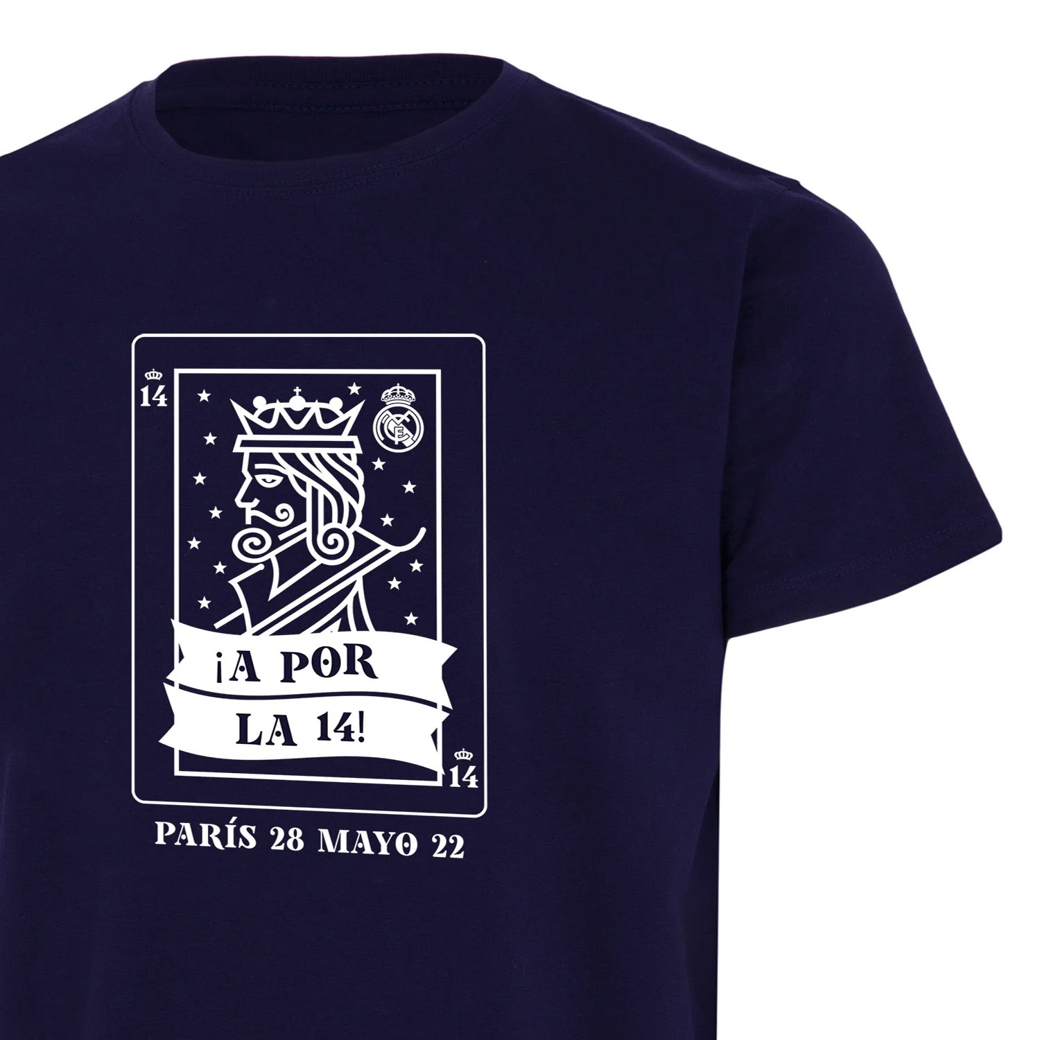 Camiseta Hombre A Por La 14 Azul Marino - Image 3