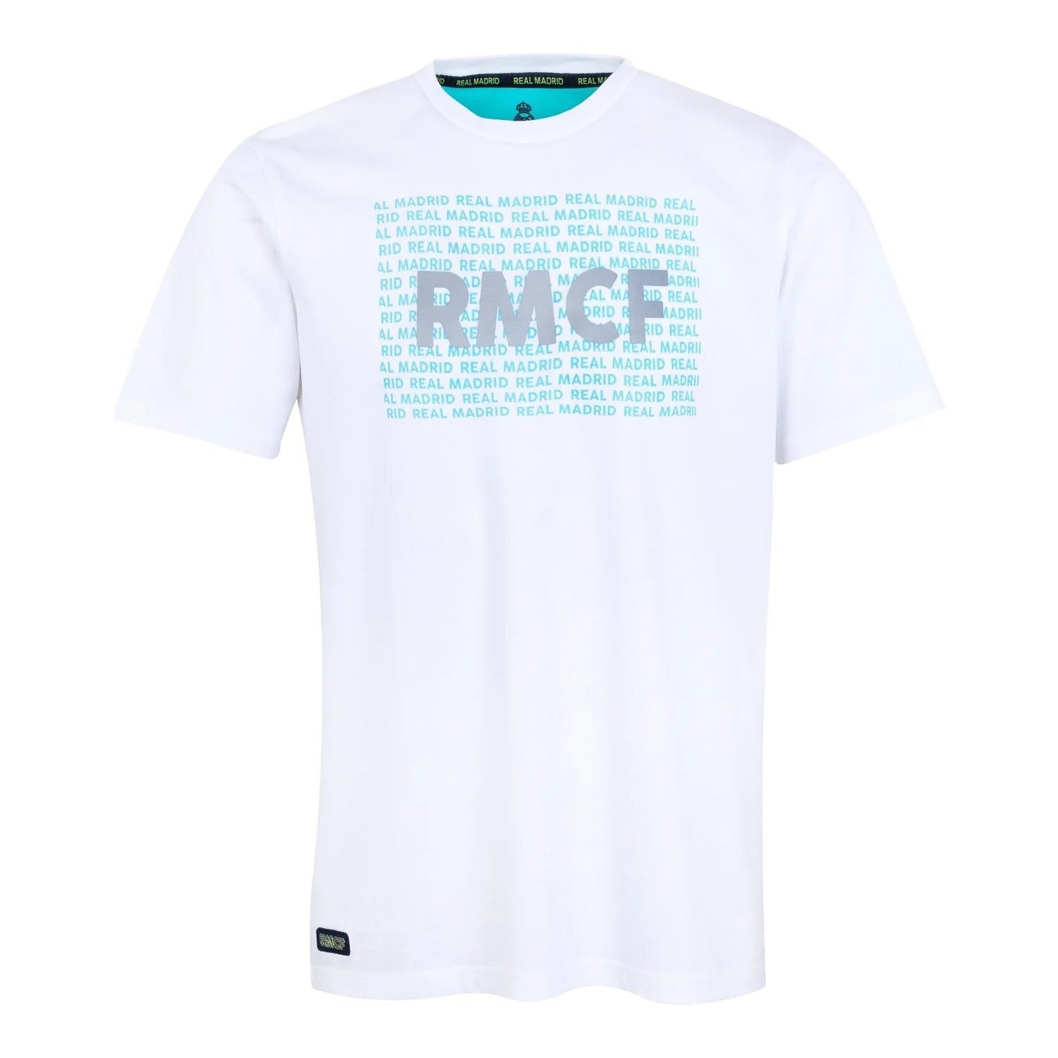 Bernabéu Neon Lights Camiseta Hombre Estampado RMCF Blanco