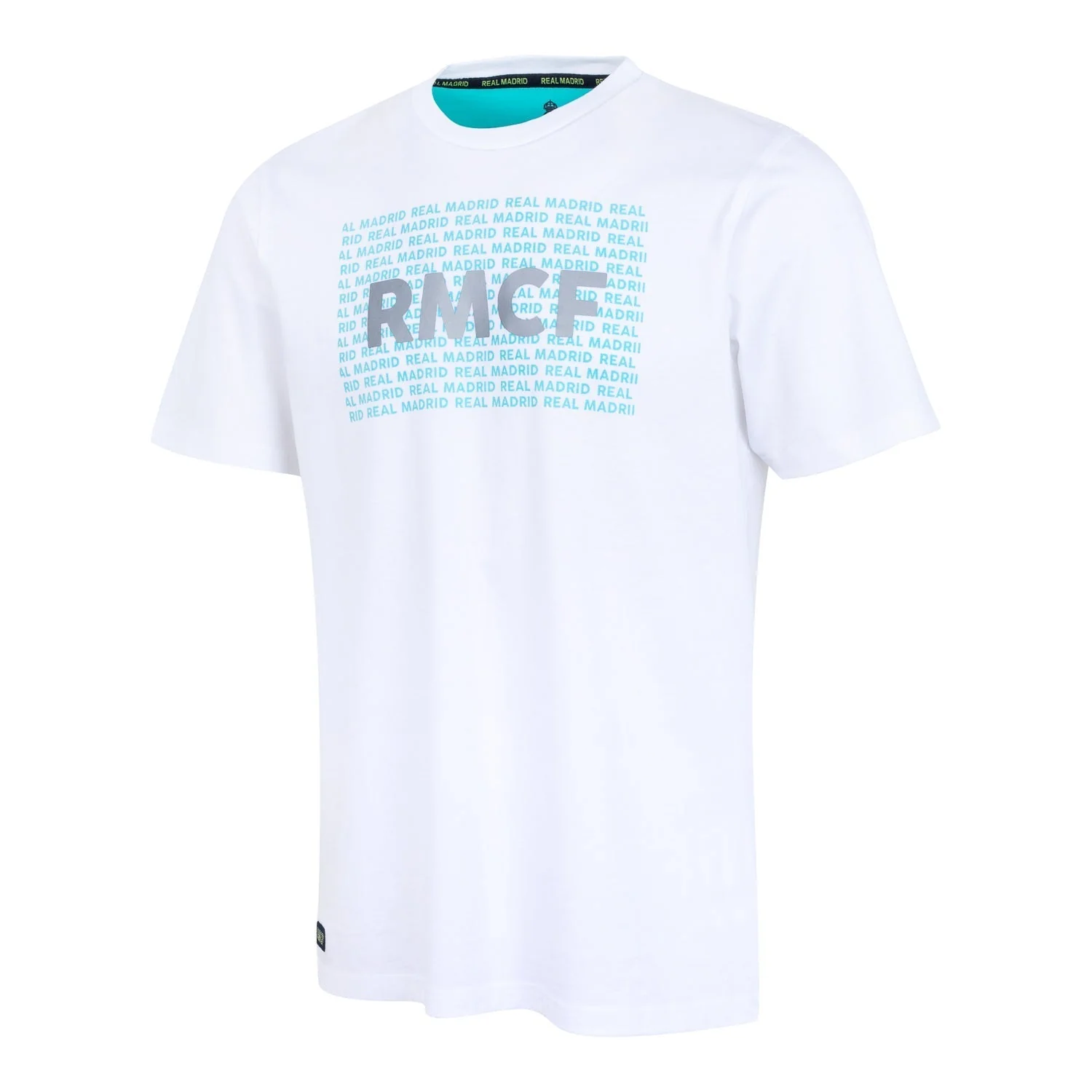 Bernabéu Neon Lights Camiseta Hombre Estampado RMCF Blanco - Image 4