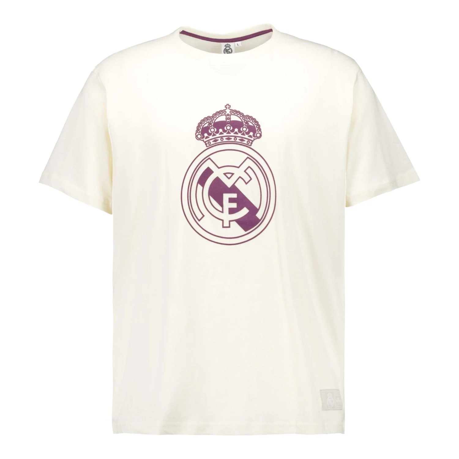 Camiseta Hombre Color Crest Blanco Roto Real Madrid