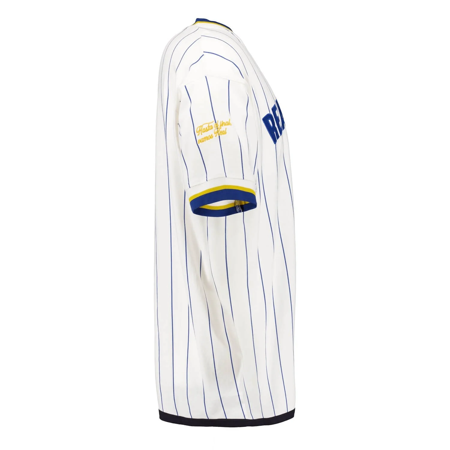 Camiseta Rayas Oversized Hombre Baseball Blanco Roto Real Madrid - Image 5