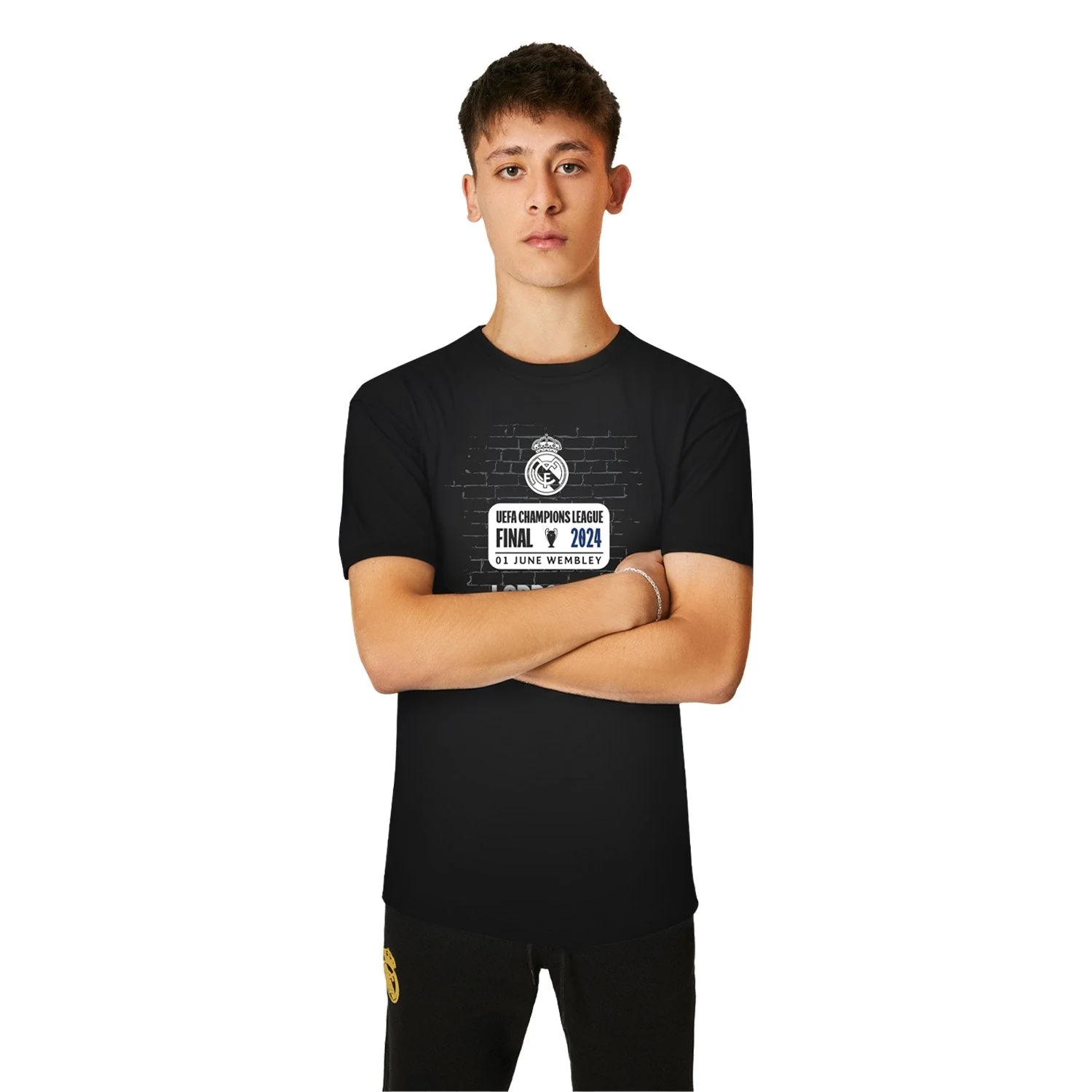 Camiseta Hombre London 24 Final Negra - Image 3