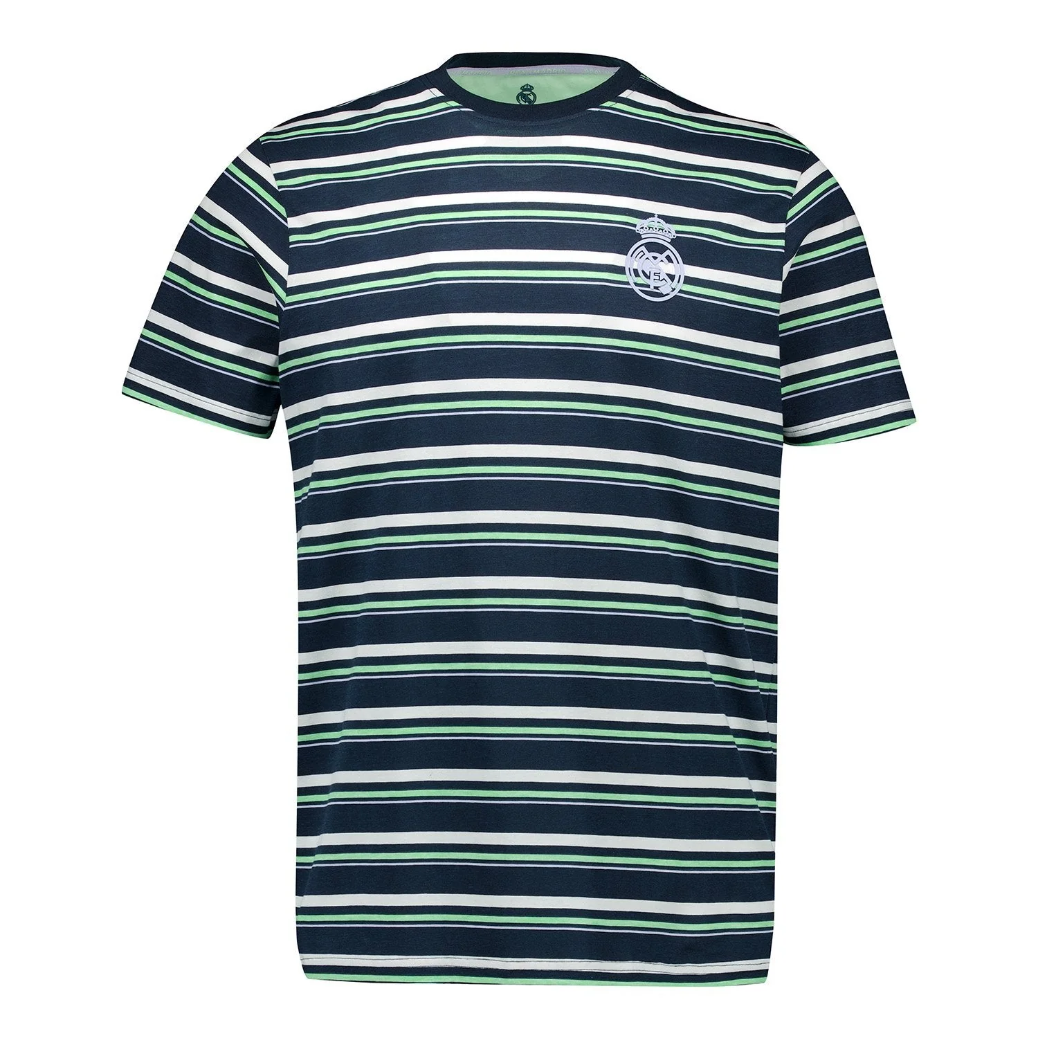 Camiseta de Rayas Hombre Tono Oscuro Real Madrid