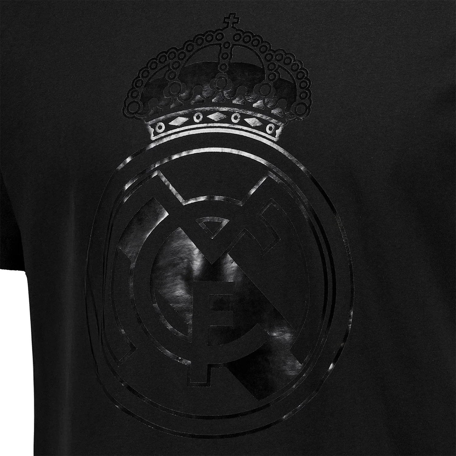 Camiseta Hombre Blackout Escudo Negra Real Madrid - Image 5