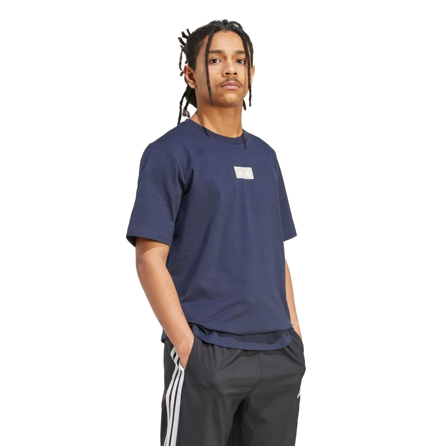 Camiseta Gráfica Hombre adidas SZN 25/26 Azul Marino - Image 3