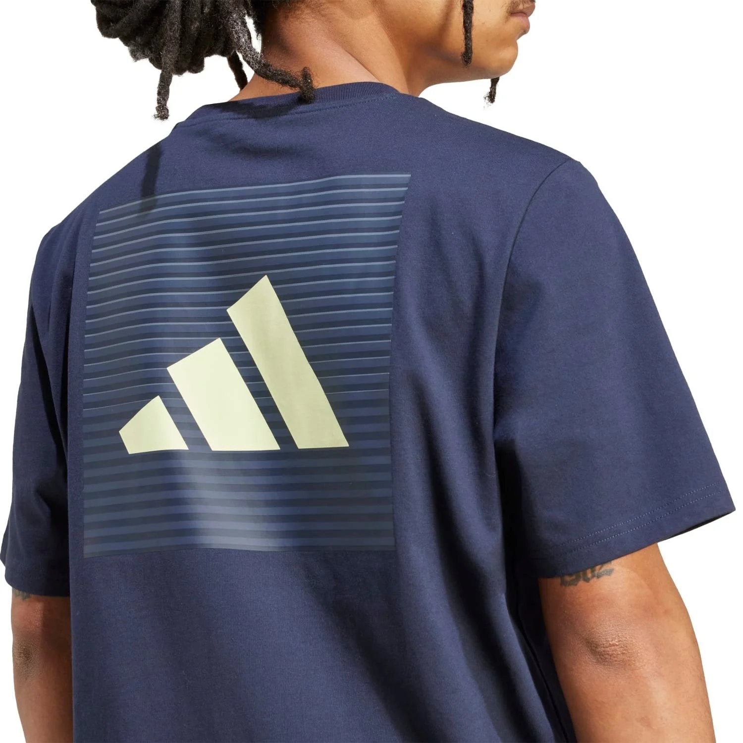 Camiseta Gráfica Hombre adidas SZN 25/26 Azul Marino - Image 6