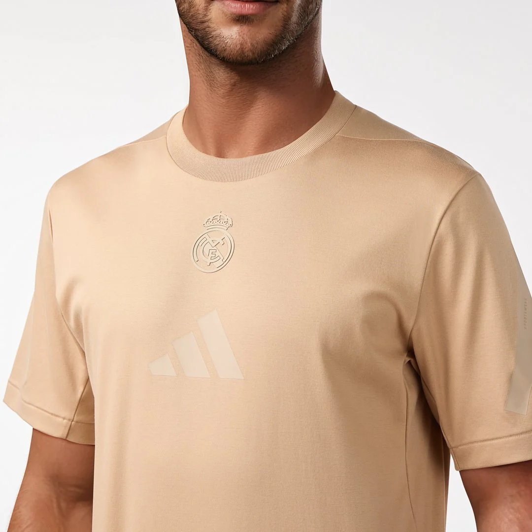 Camiseta Hombre Adidas Real Urban Beige - Image 3