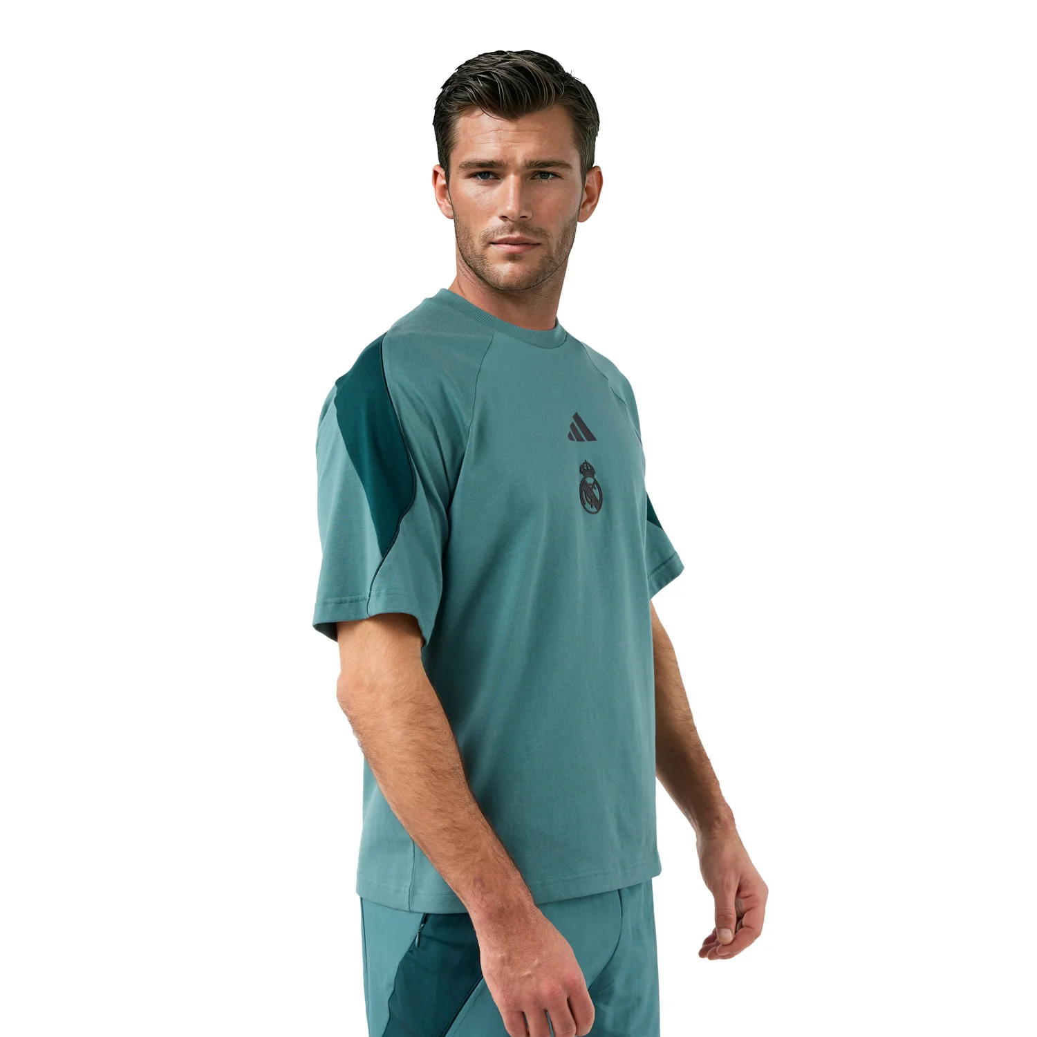 Camiseta Hombre adidas Stadium Verde - Image 4