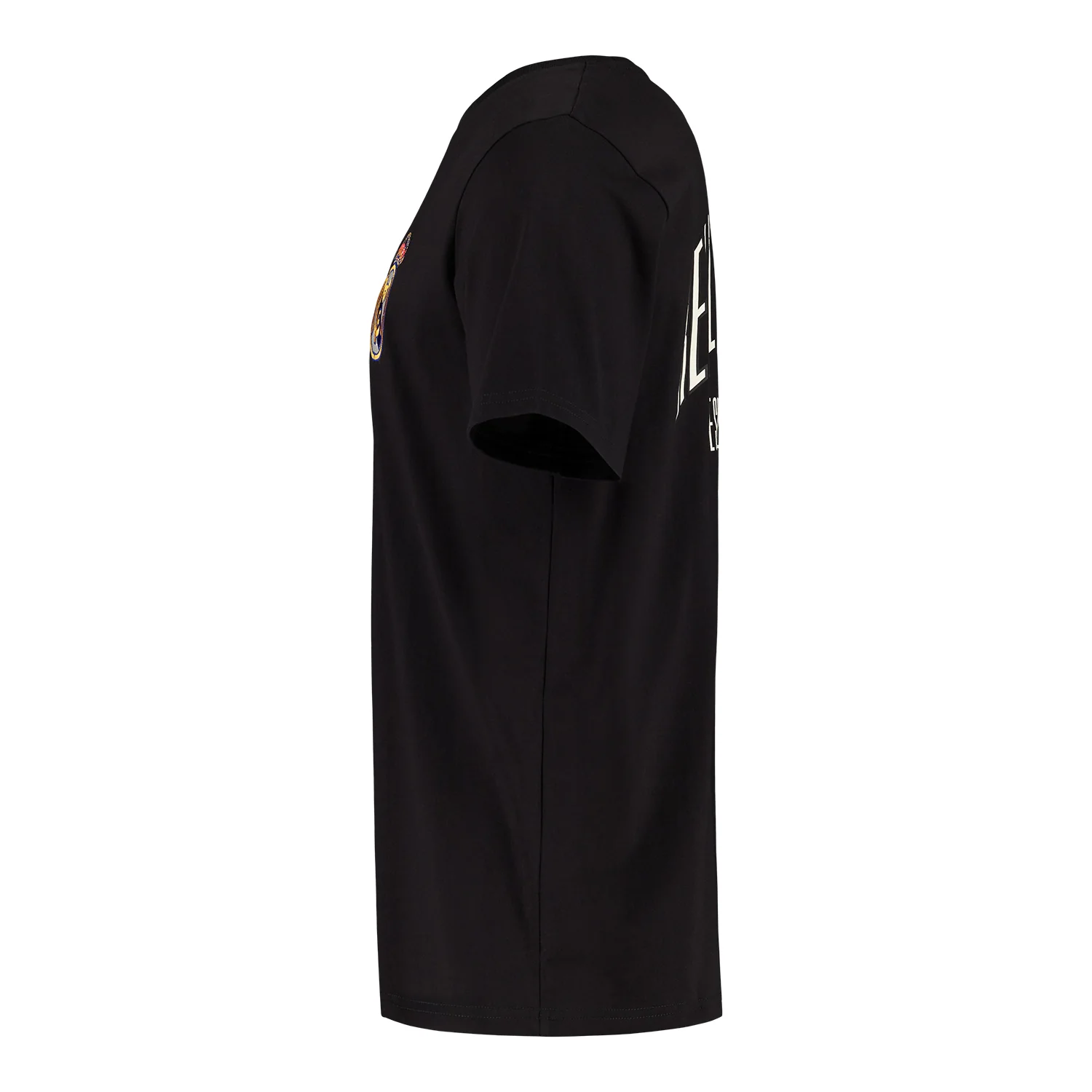Camiseta Hombre Collegiate Negra - Image 3