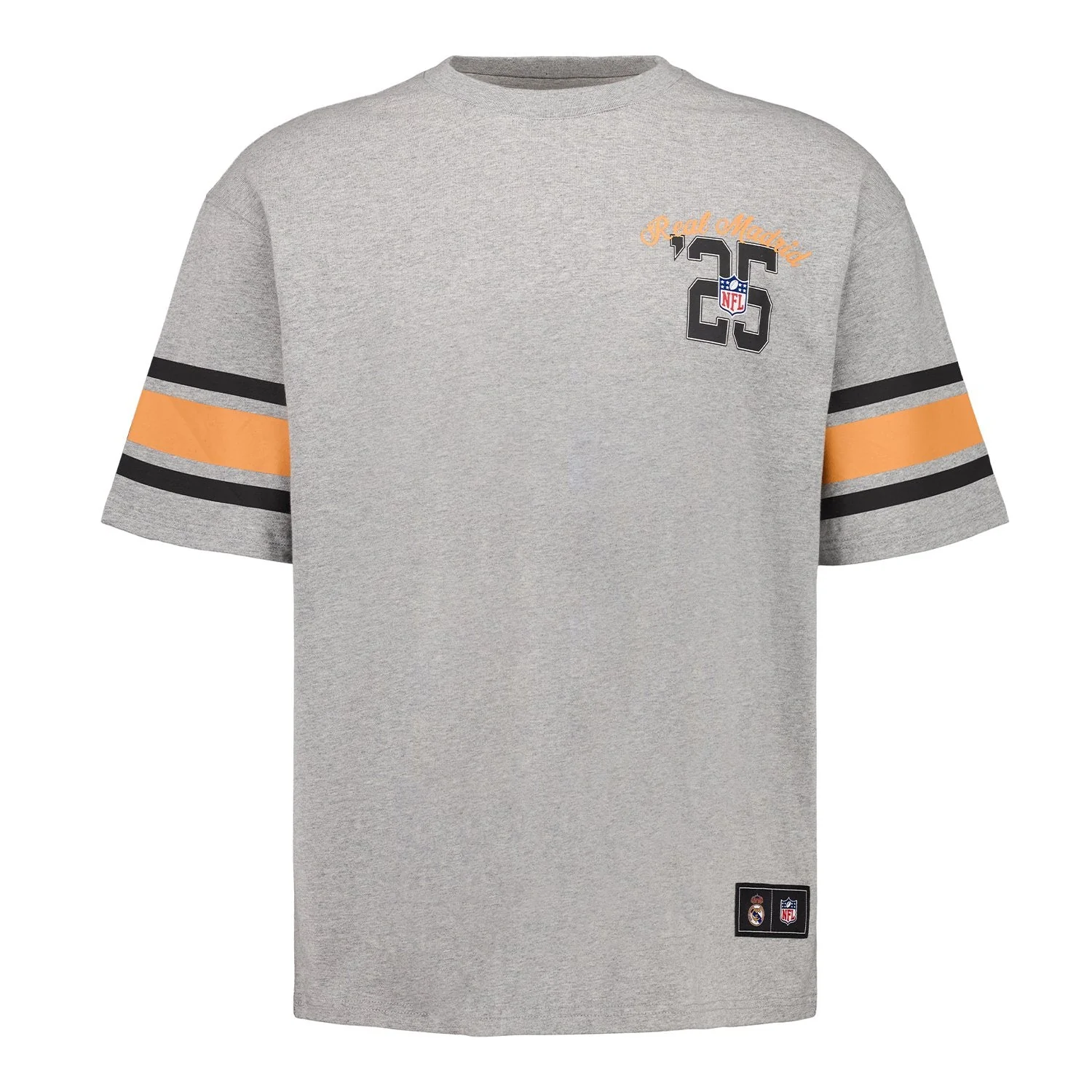 Camiseta Hombre Real Madrid x NFL Gris
