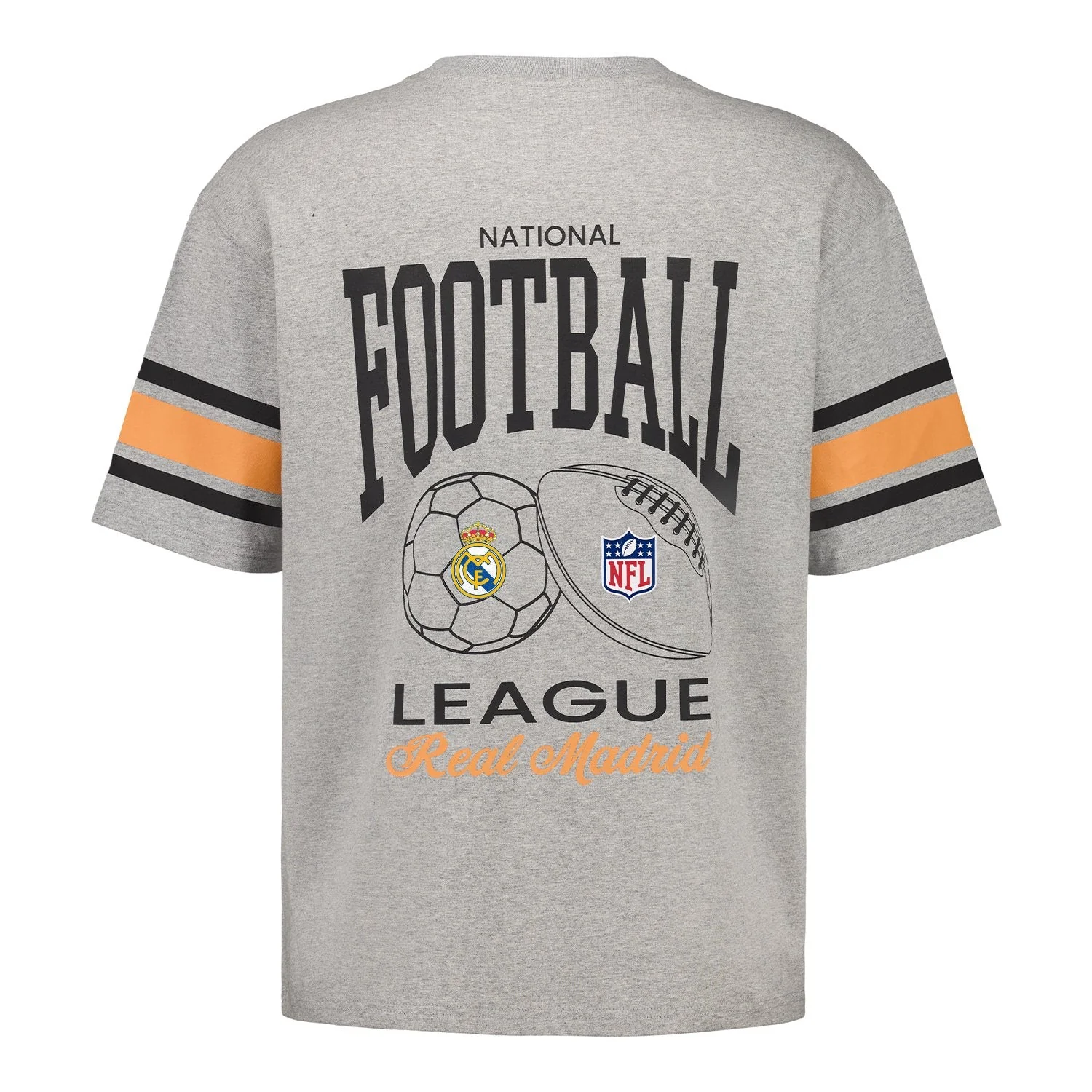Camiseta Hombre Real Madrid x NFL Gris - Image 2