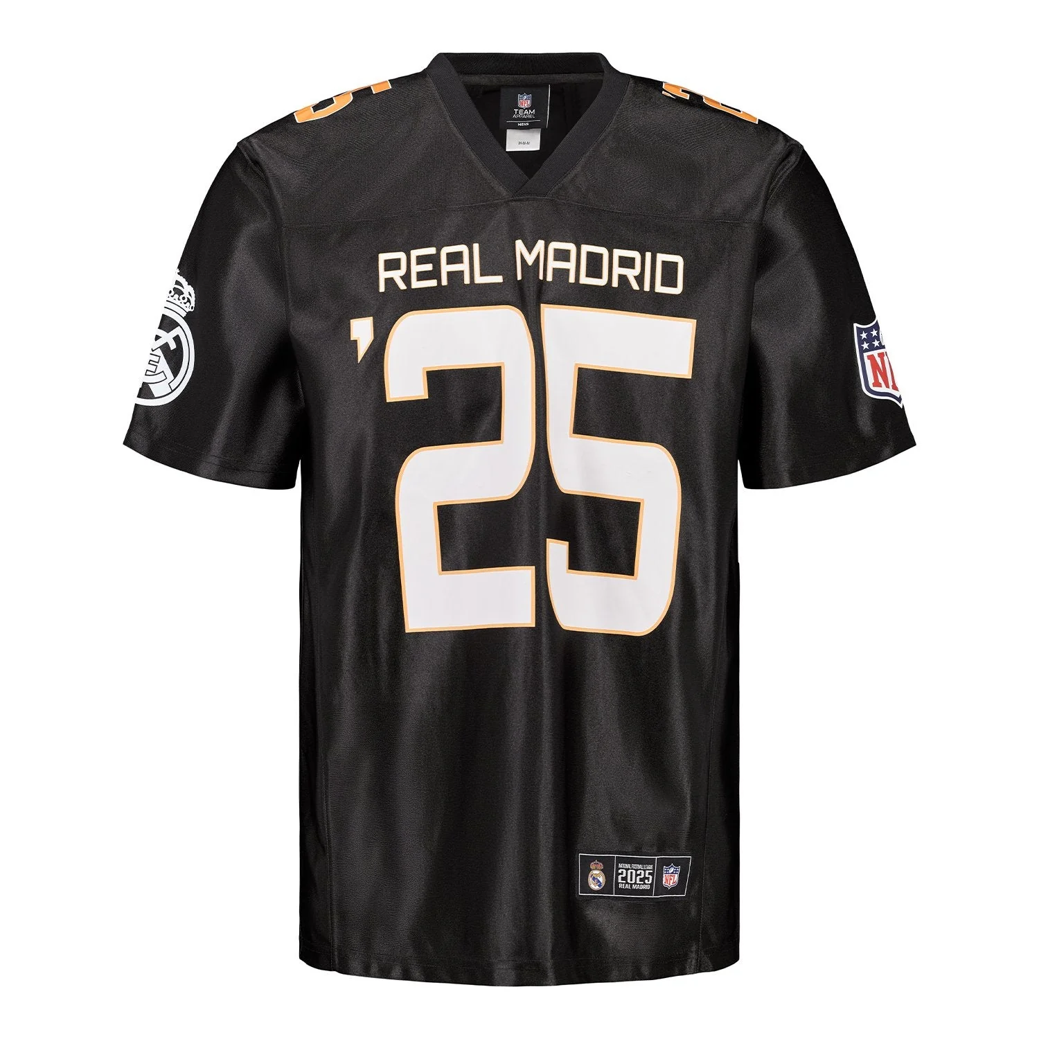 Camiseta Hombre Real Madrid x NFL Negra
