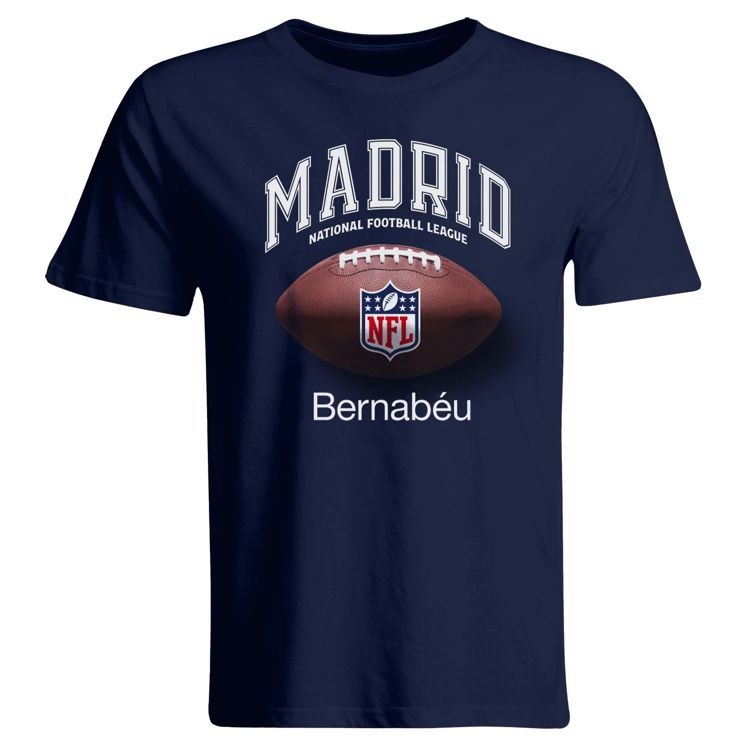 Camiseta Hombre Bernabéu x NFL Balón Azul Marino
