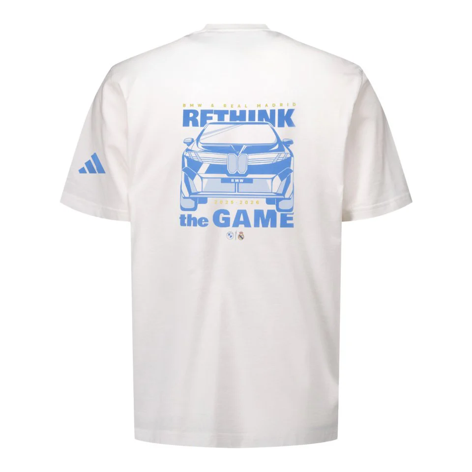 Camiseta adidas BMW Hombre Blanca - Image 3