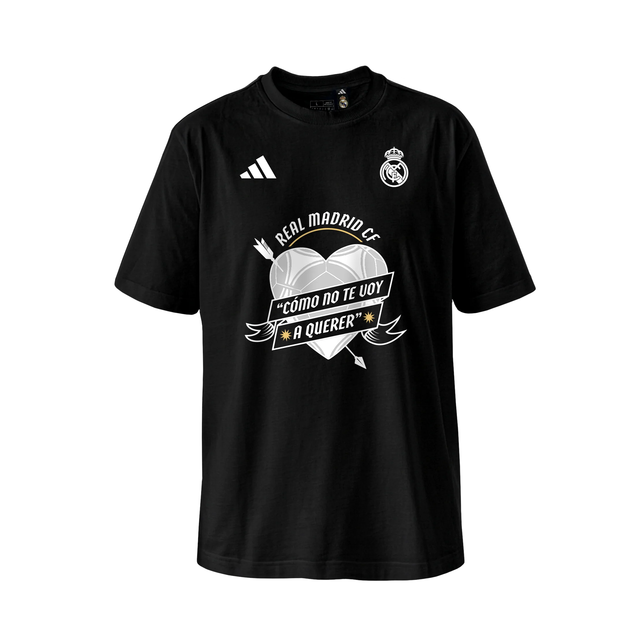 Camiseta adidas Magic Moments San Valentín Negra
