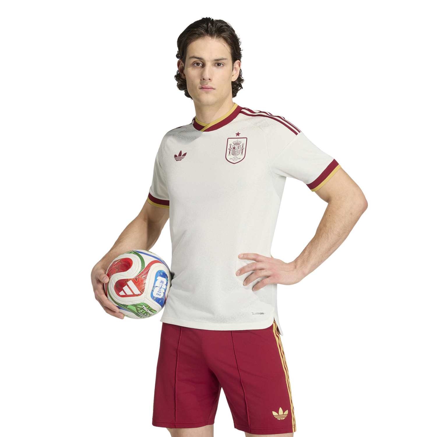 Camiseta Authentic España Hombre Segunda Equipación Mundial 2026 Blanca - Image 4