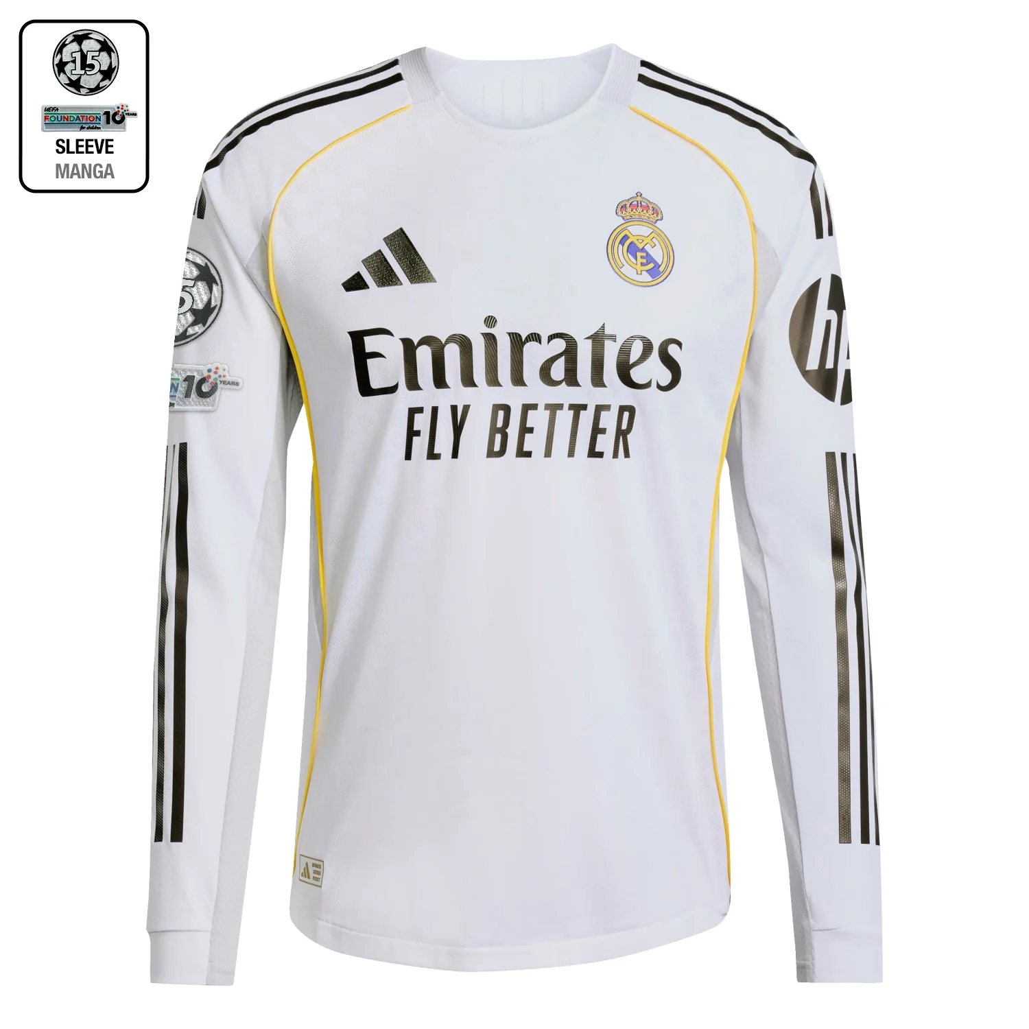 Camiseta Dragón Authentic Hombre Manga Larga Primera Equipación Blanca 25/26 - Image 10