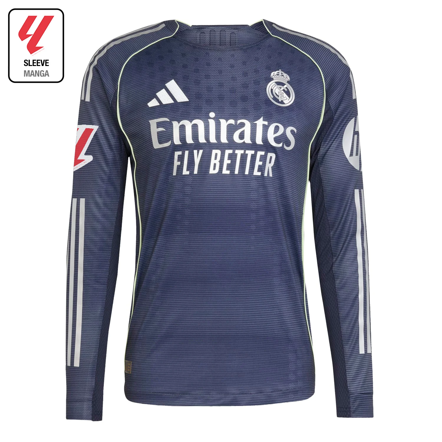 Camiseta Authentic Manga Larga Hombre Segunda Equipación 25/26 Azul Marino - Image 13