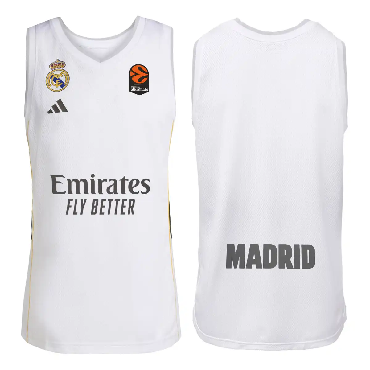 Camiseta Baloncesto Primera Equipación Hombre 25/26 Blanca - Image 7