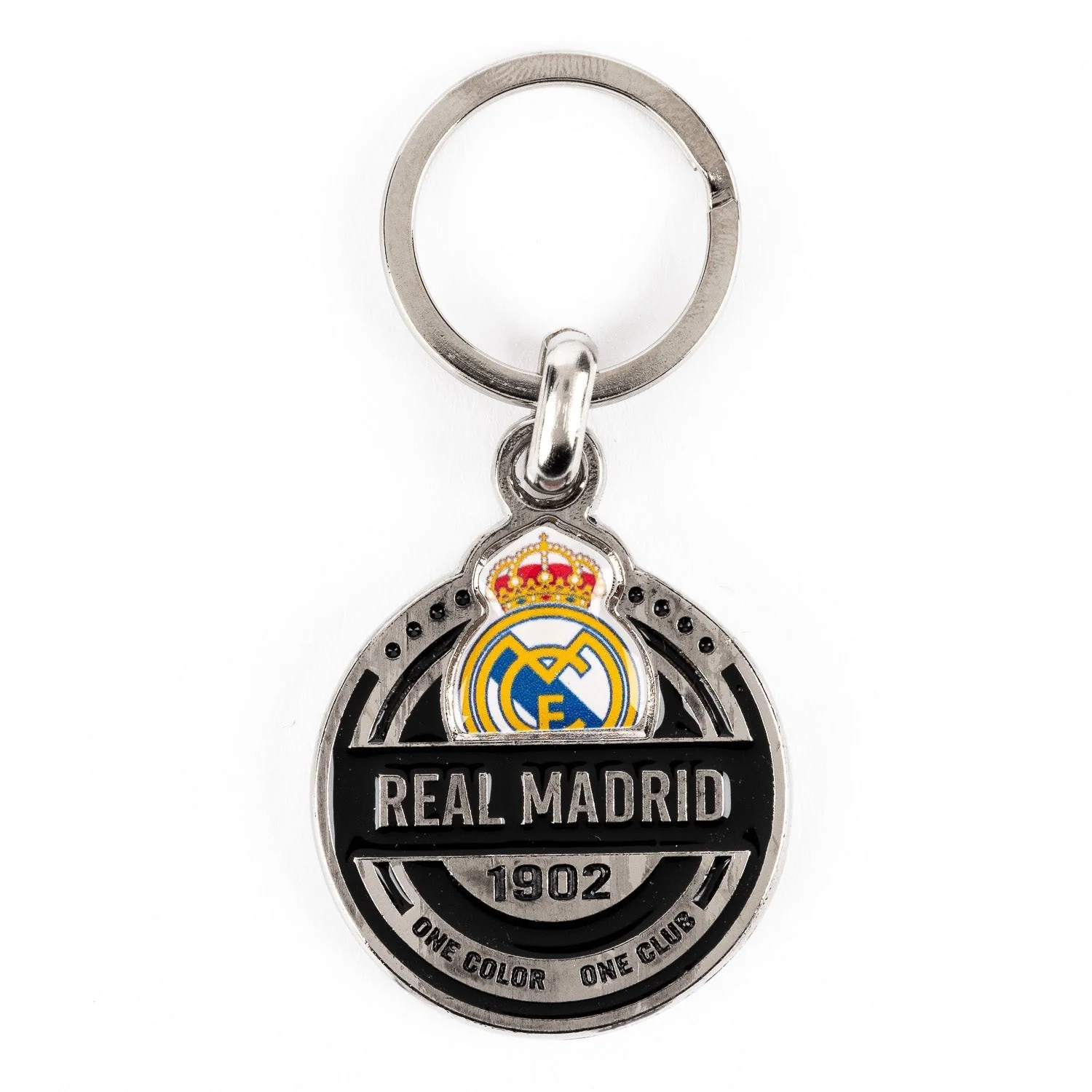 Llavero Negro/Blanco Real Madrid