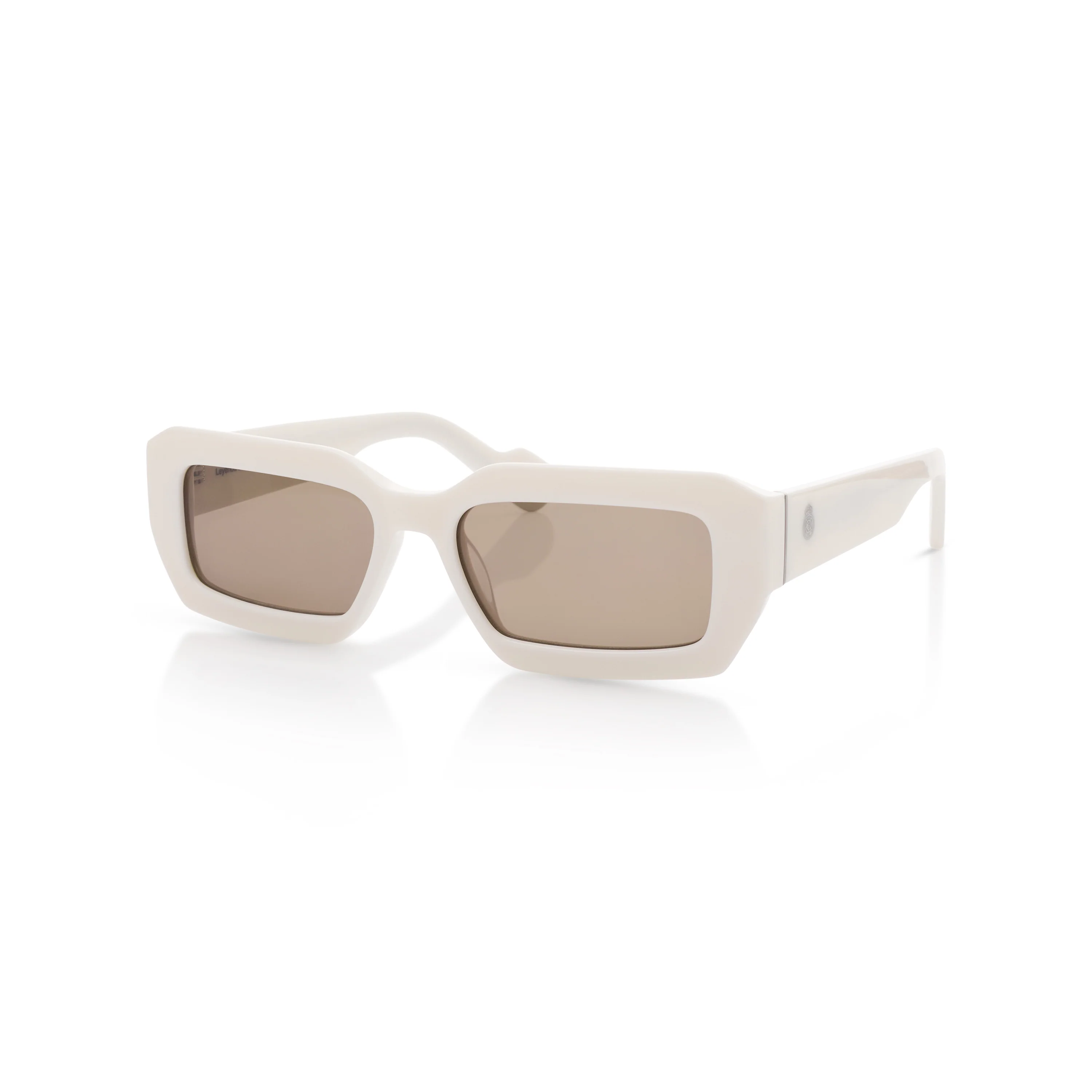 Gafas de Sol Cuadradas Real Madrid Acetato Blancas - Image 3