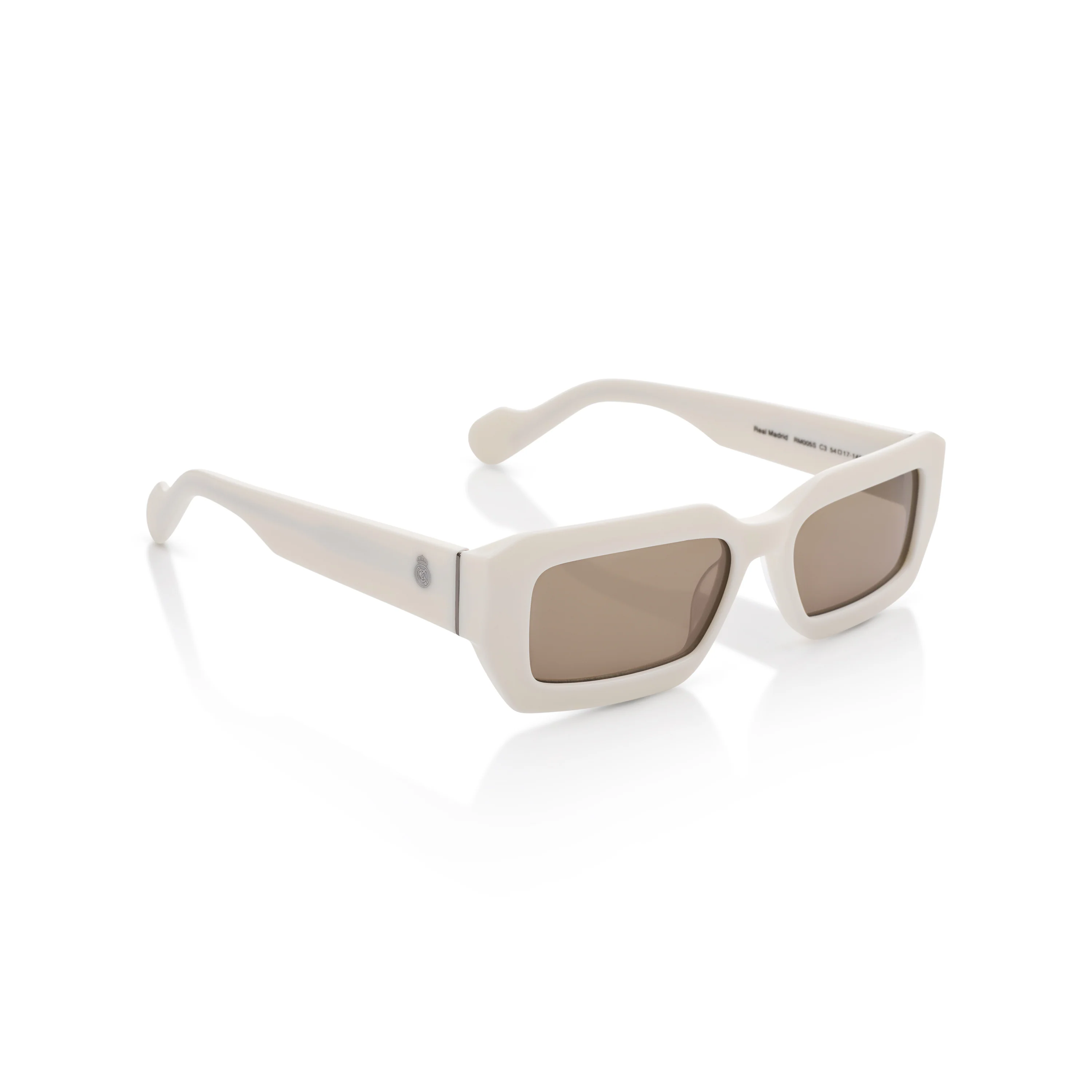 Gafas de Sol Cuadradas Real Madrid Acetato Blancas - Image 4