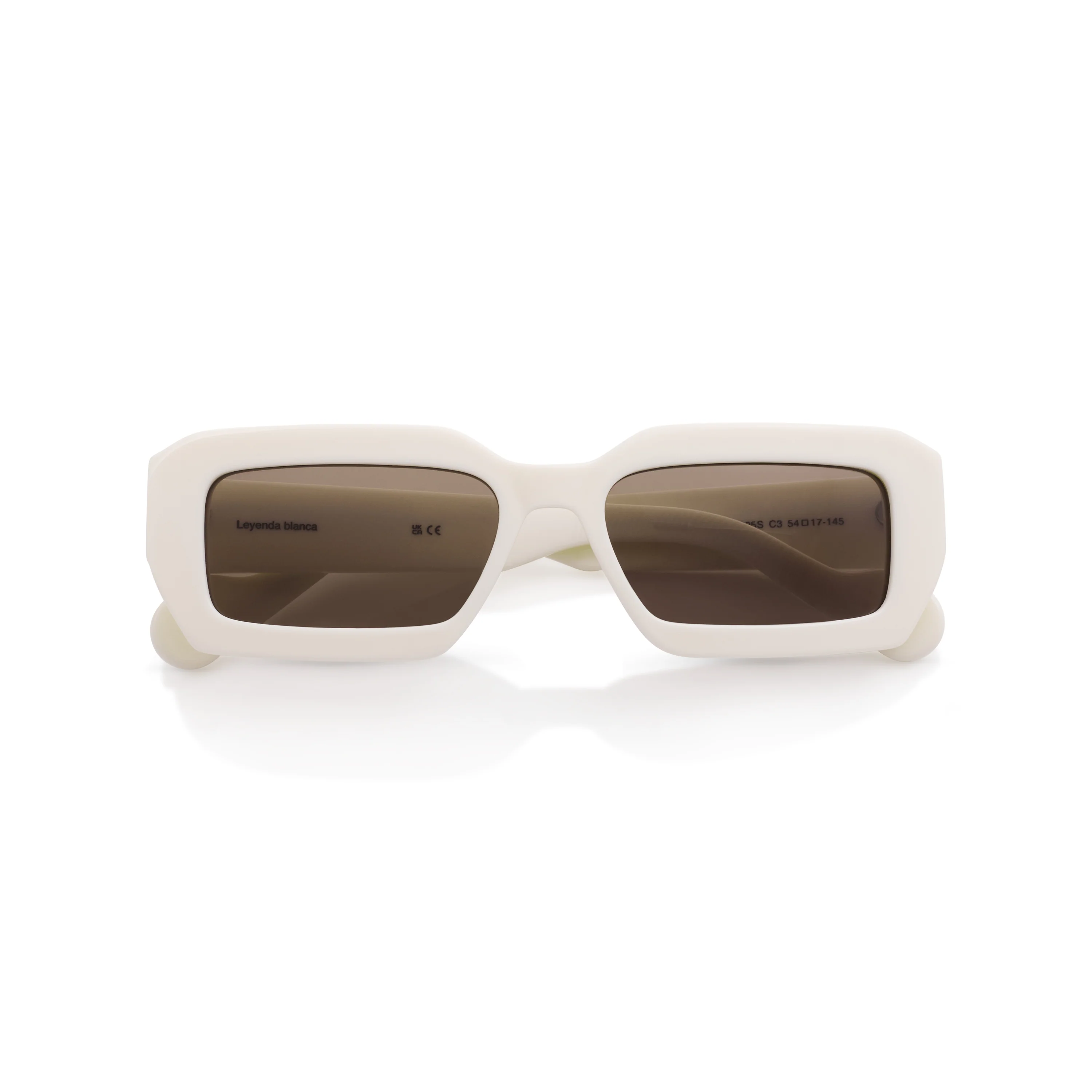 Gafas de Sol Cuadradas Real Madrid Acetato Blancas - Image 5
