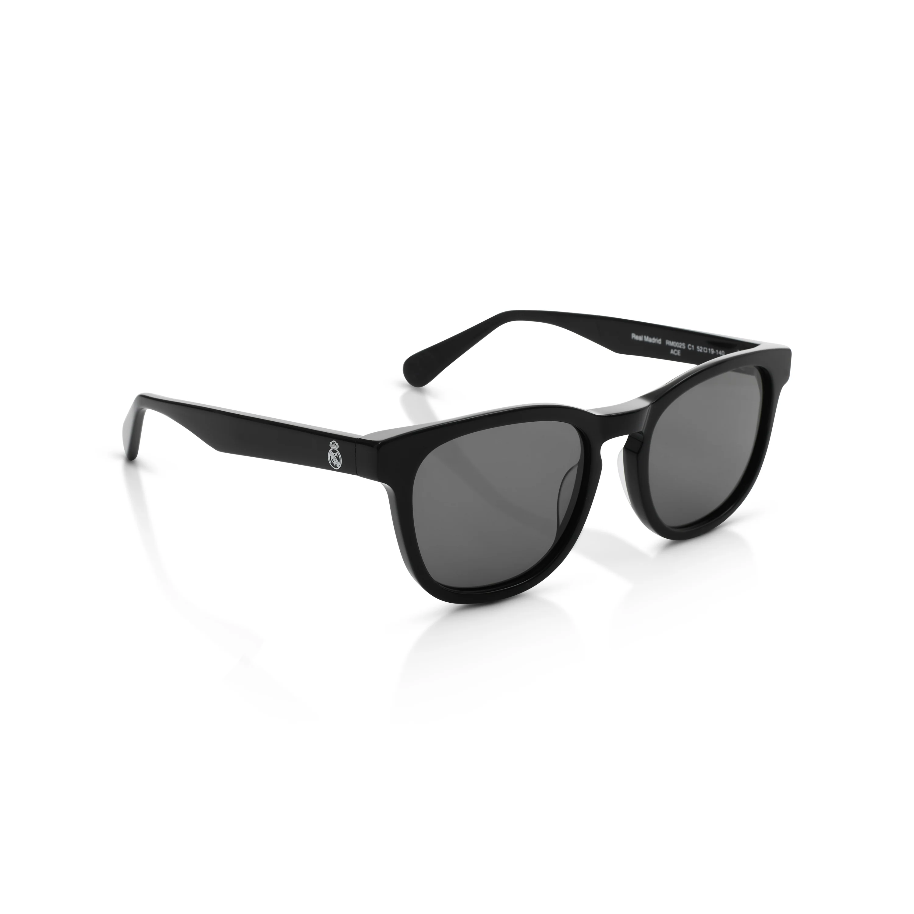 Gafas de Sol Redondas Real Madrid Acetato Negras - Image 4